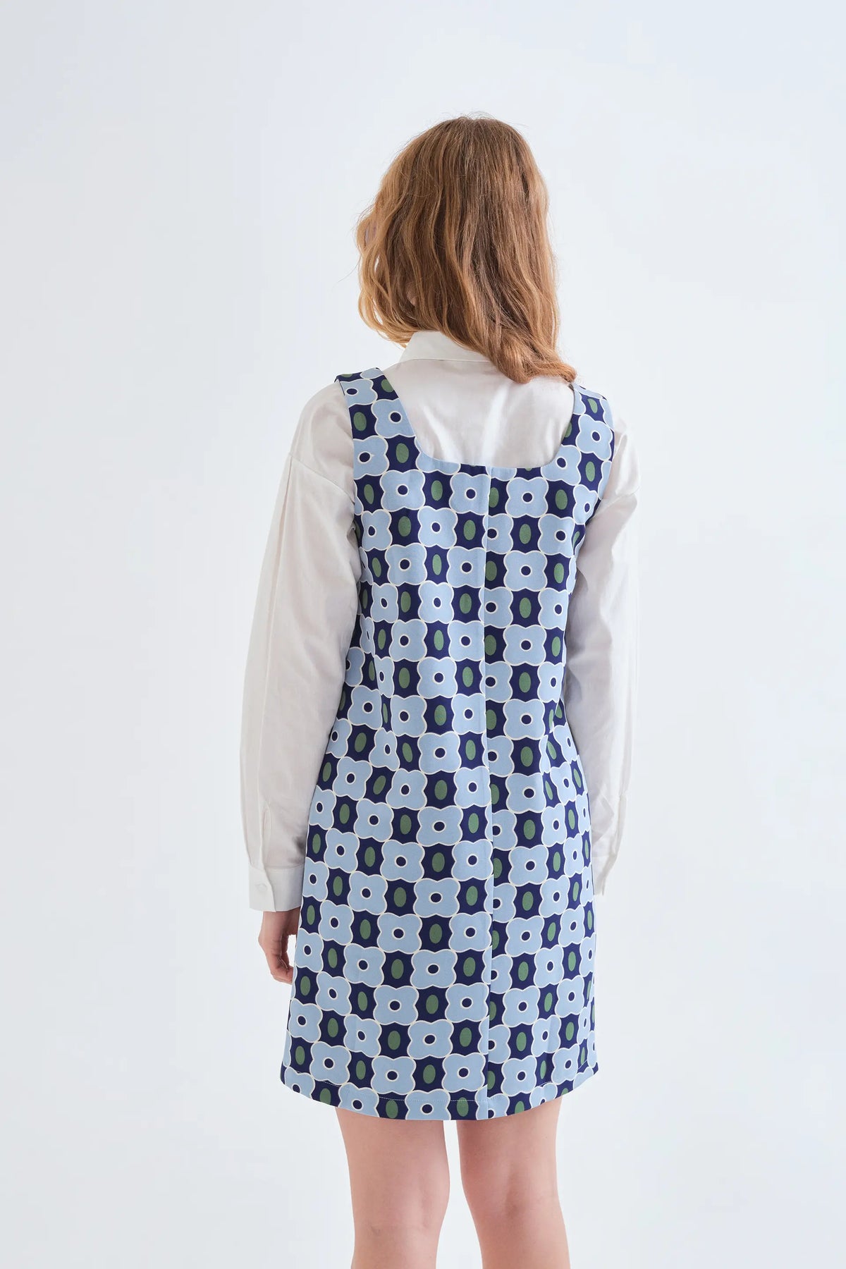 Vestido corto con estampado Inverness