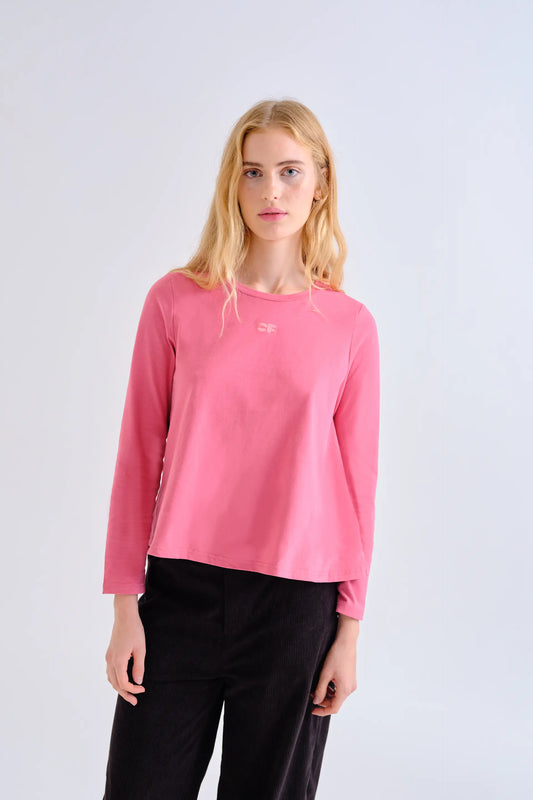 Camiseta 100% algodón rosa "CF"