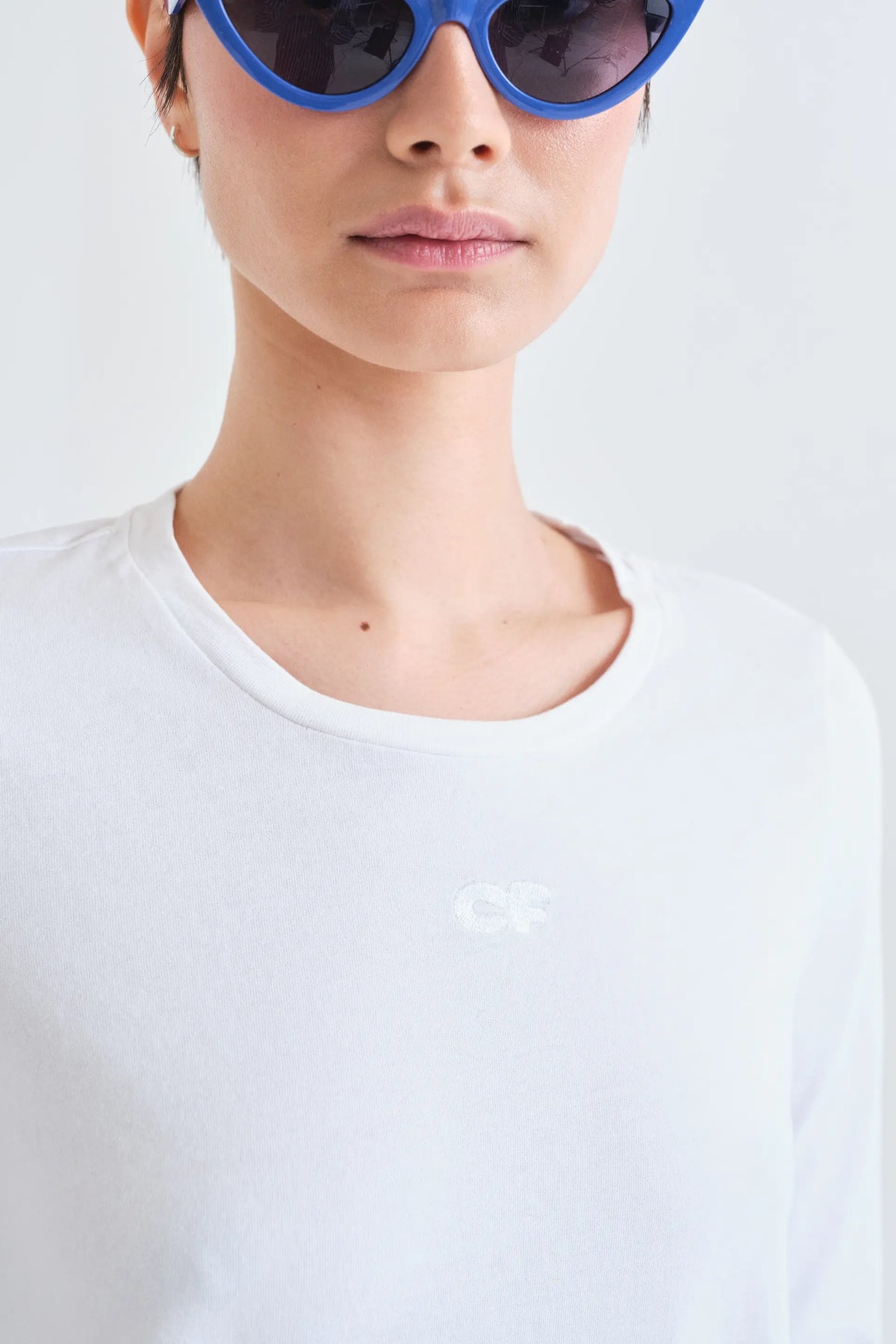 Camiseta 100% algodón blanco "CF"