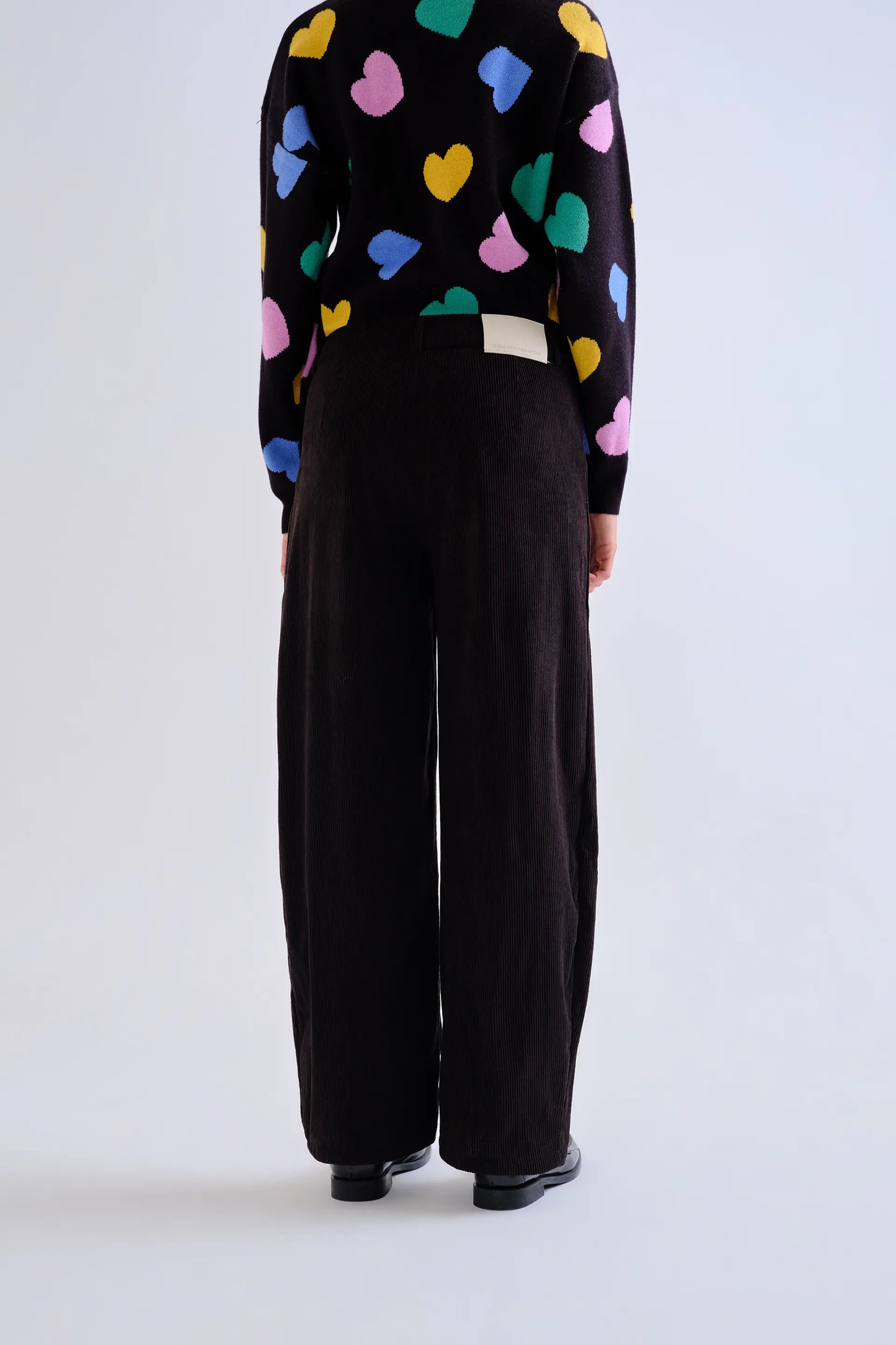 Black corduroy pants
