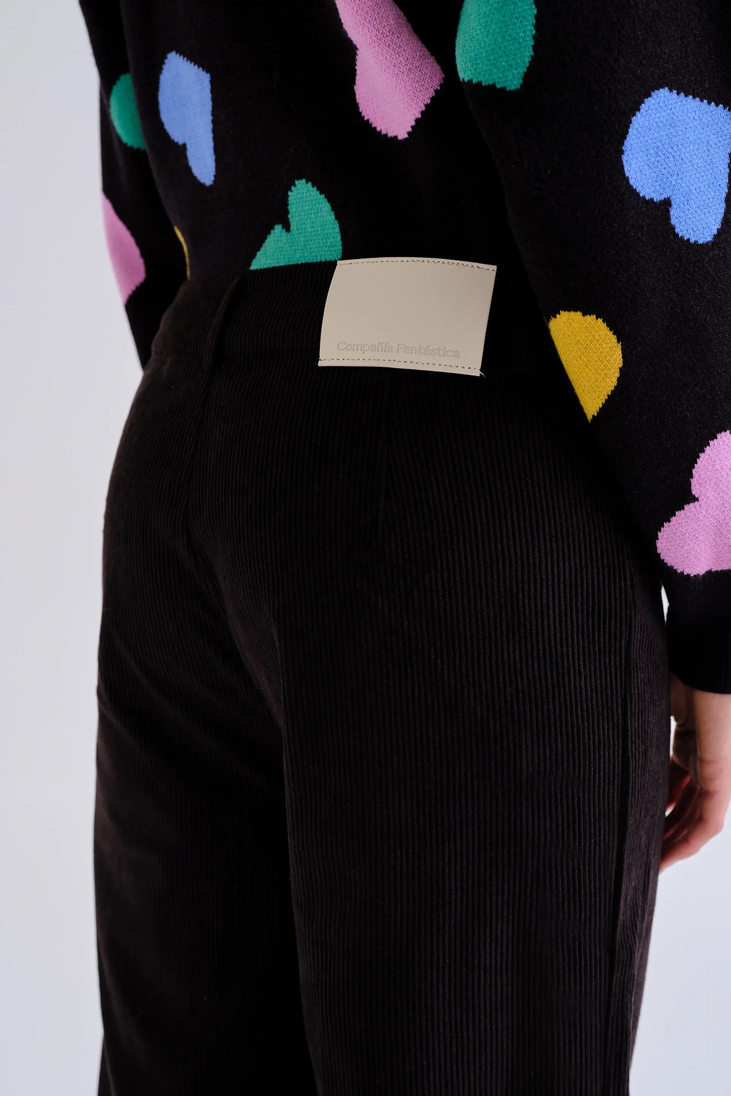 Black corduroy pants