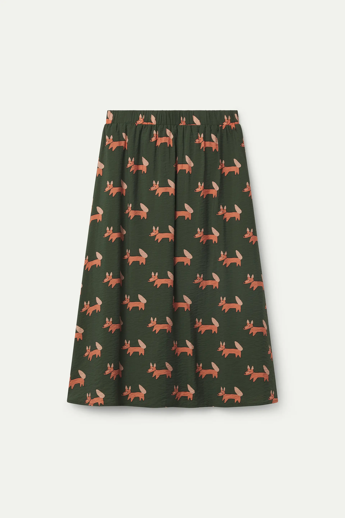 Falda midi con estampado Volpe