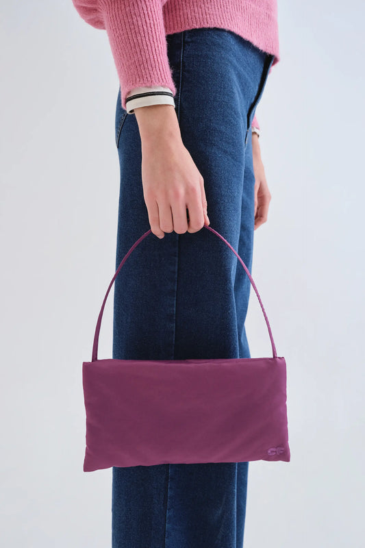 Bolso de hombro morado