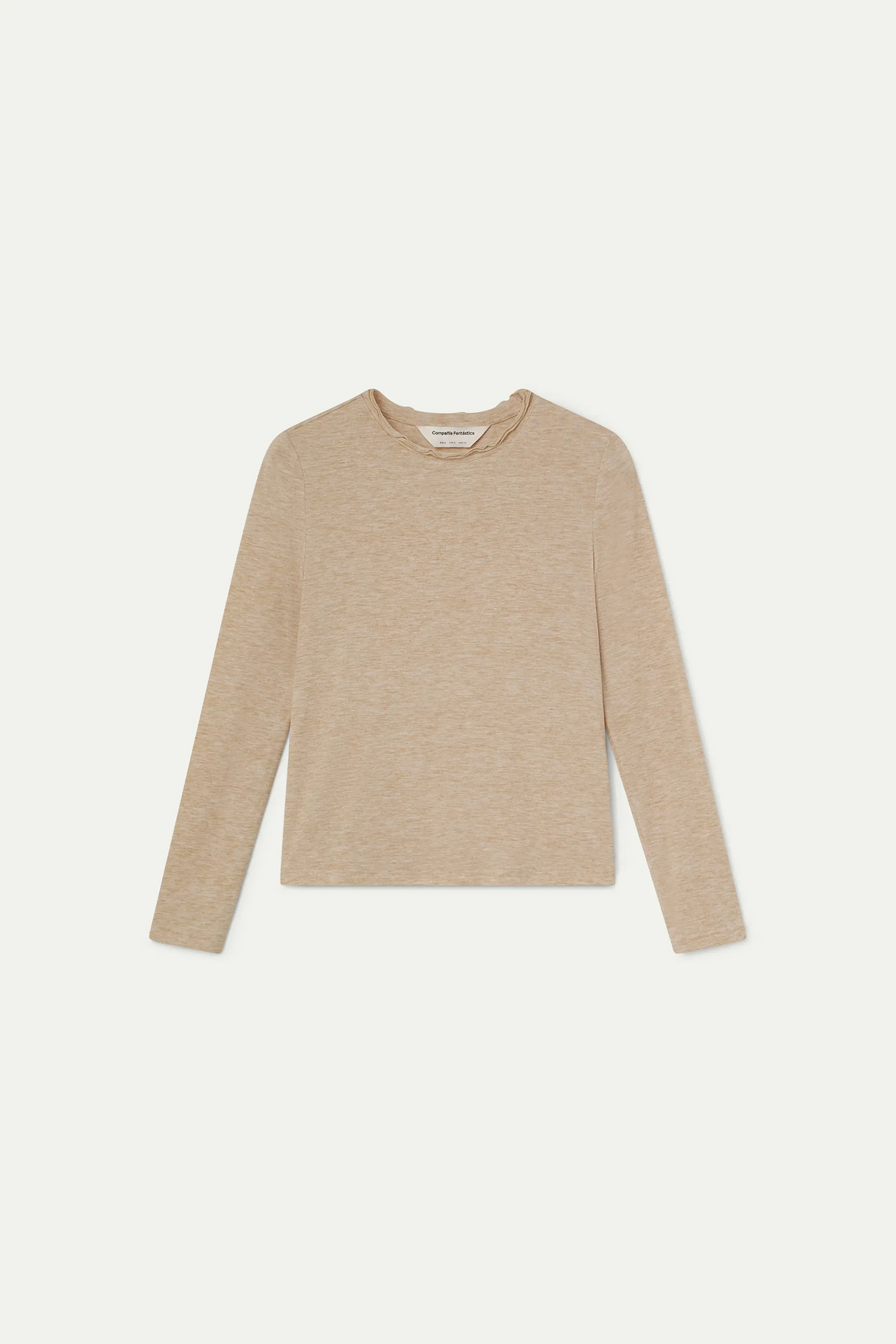 Camiseta básica beige