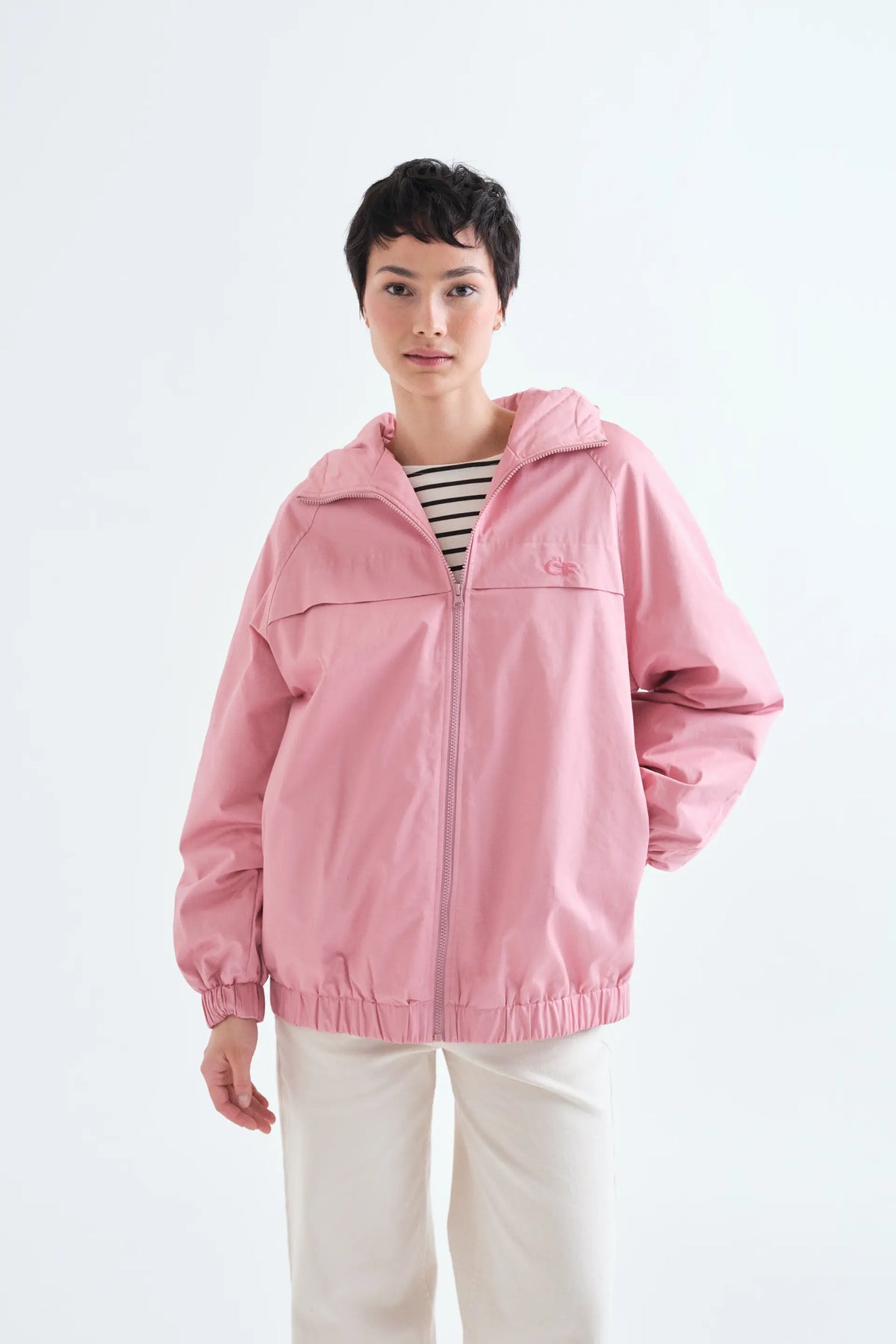 Chaqueta 100% algodón rosa "CF"