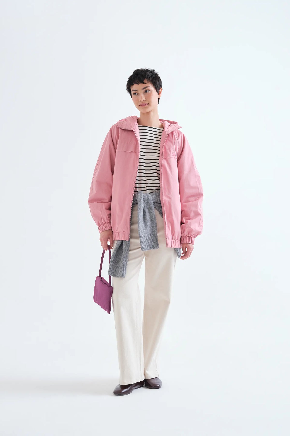 Chaqueta 100% algodón rosa "CF"