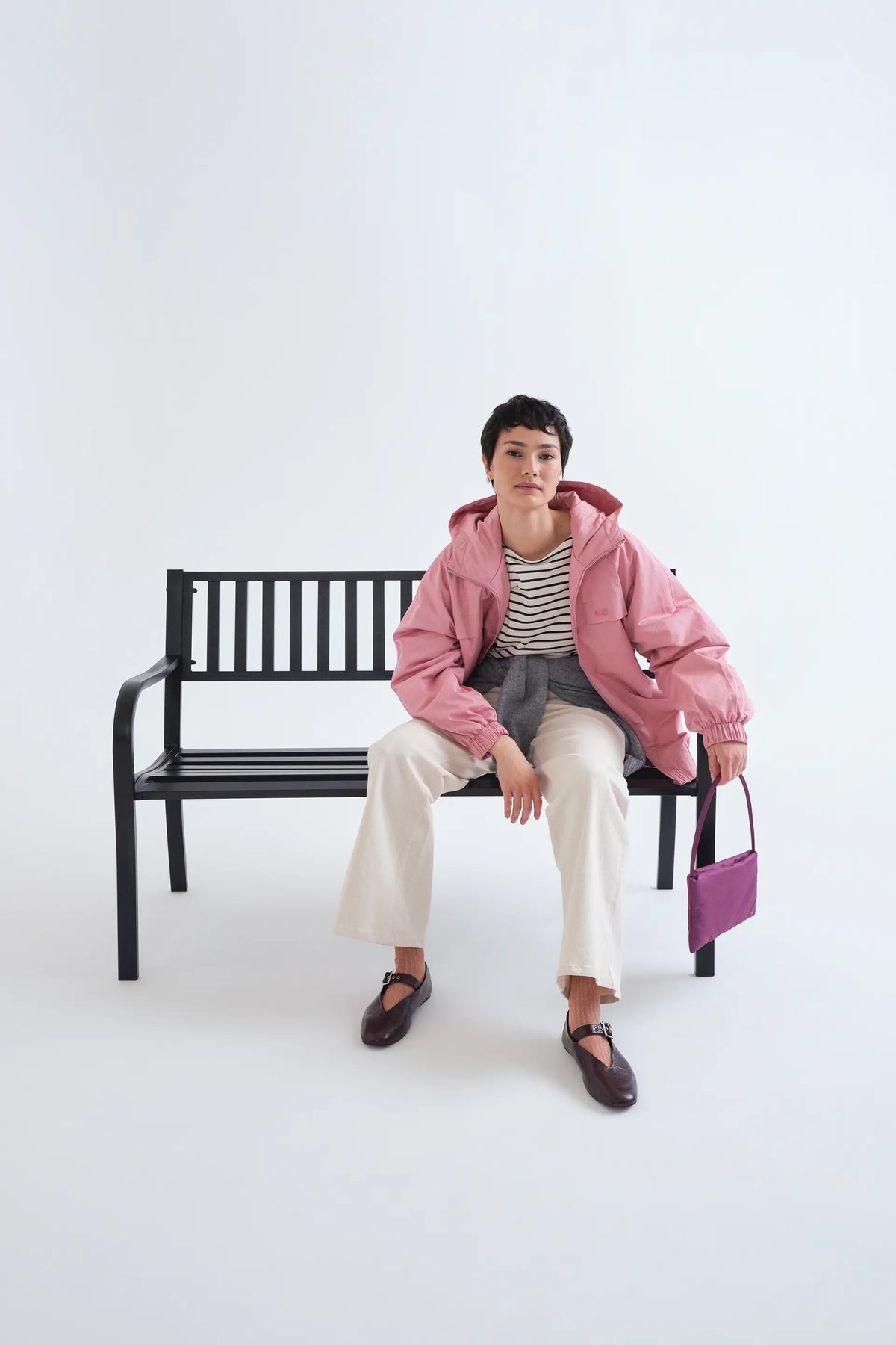 Chaqueta 100% algodón rosa "CF"
