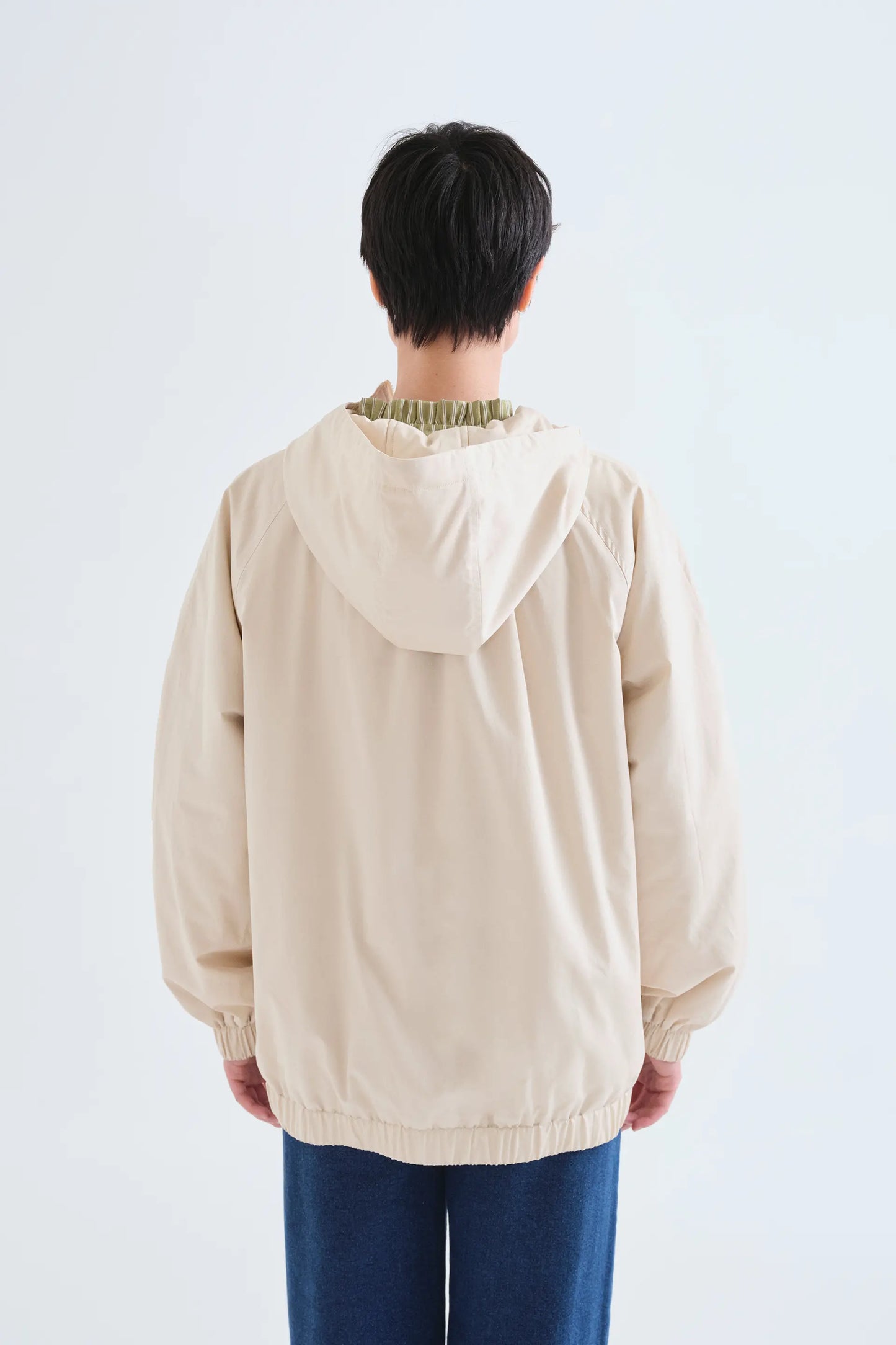 Chaqueta 100% algodón blanco crudo "CF"