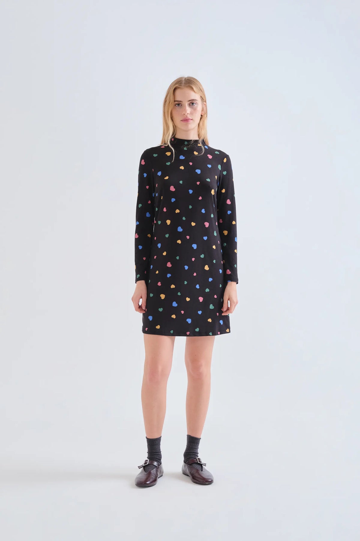 Short dress with Candy print