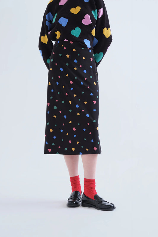 Falda midi con estampado Candy