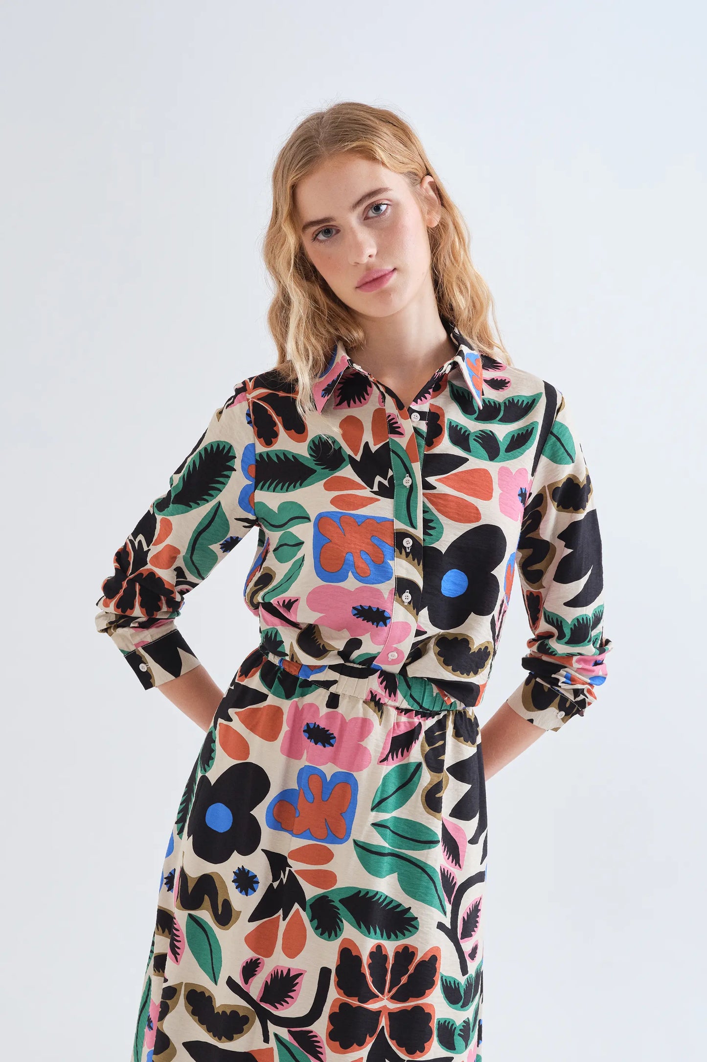 Camisa con estampado Neo Garden