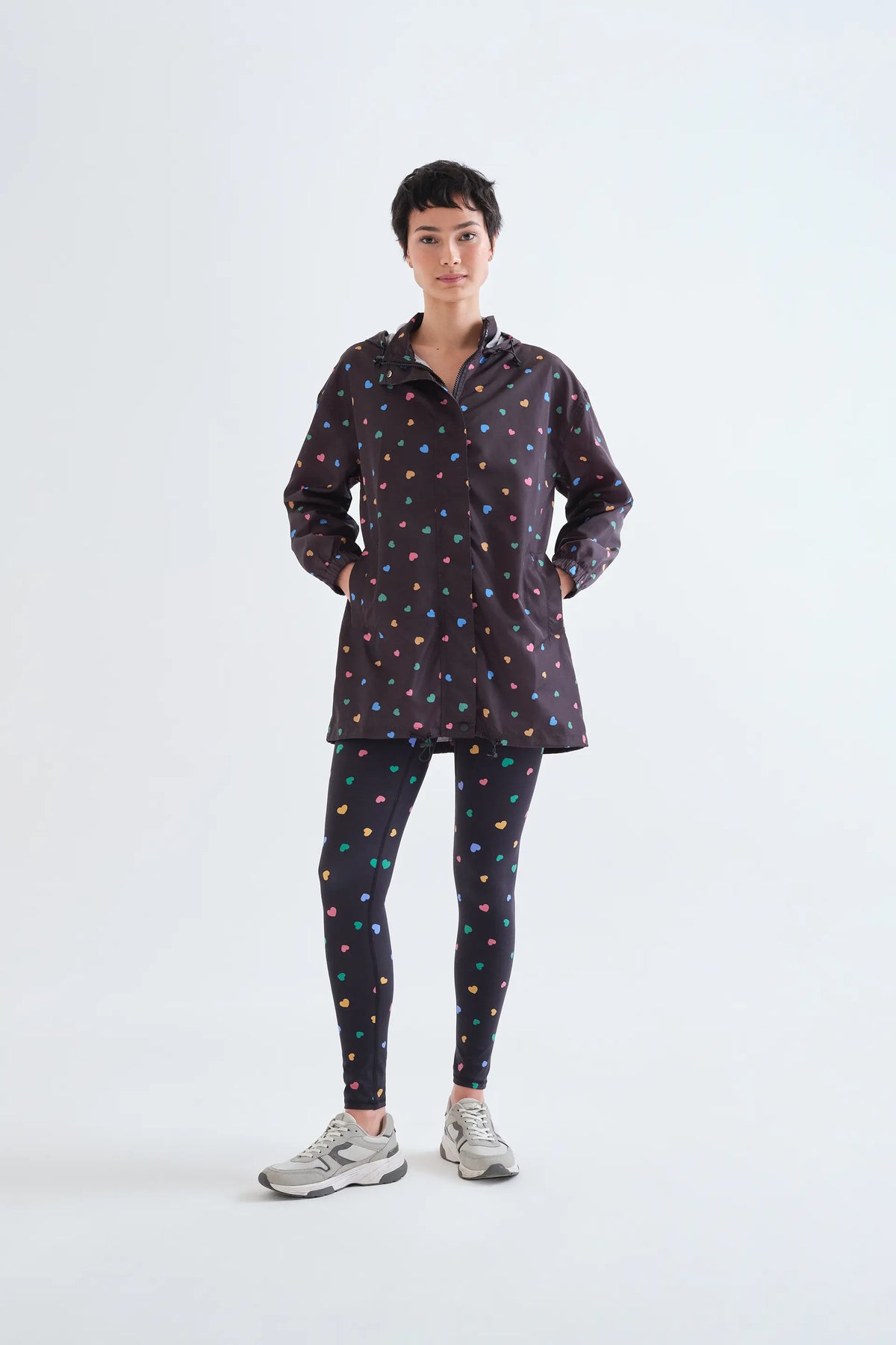 Chaqueta con capucha estampado Candy