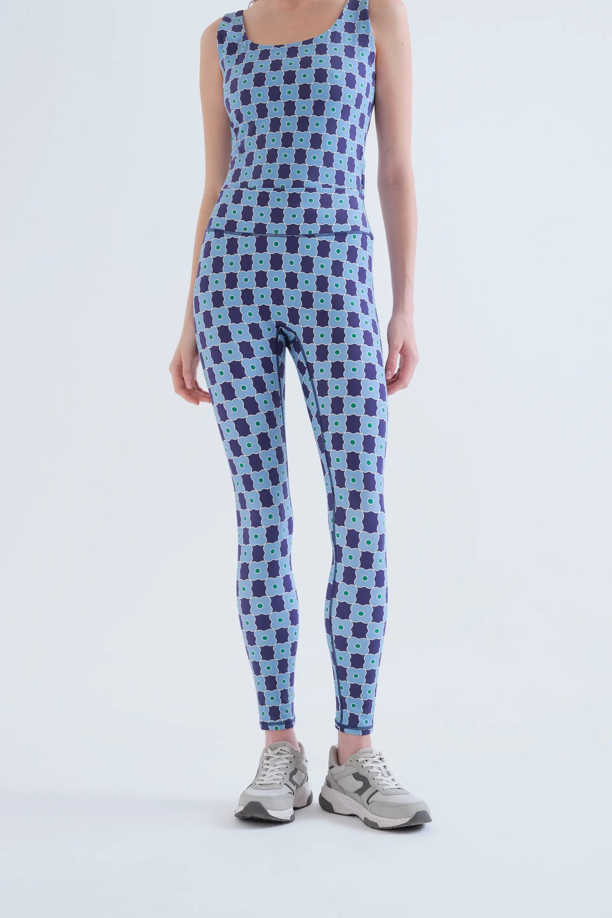 Sports leggings with Inverness print