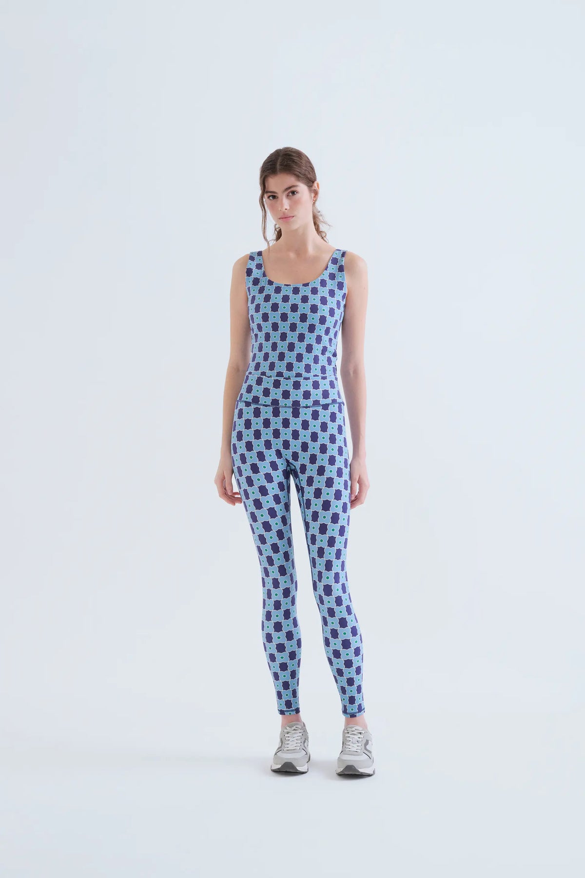 Sports leggings with Inverness print