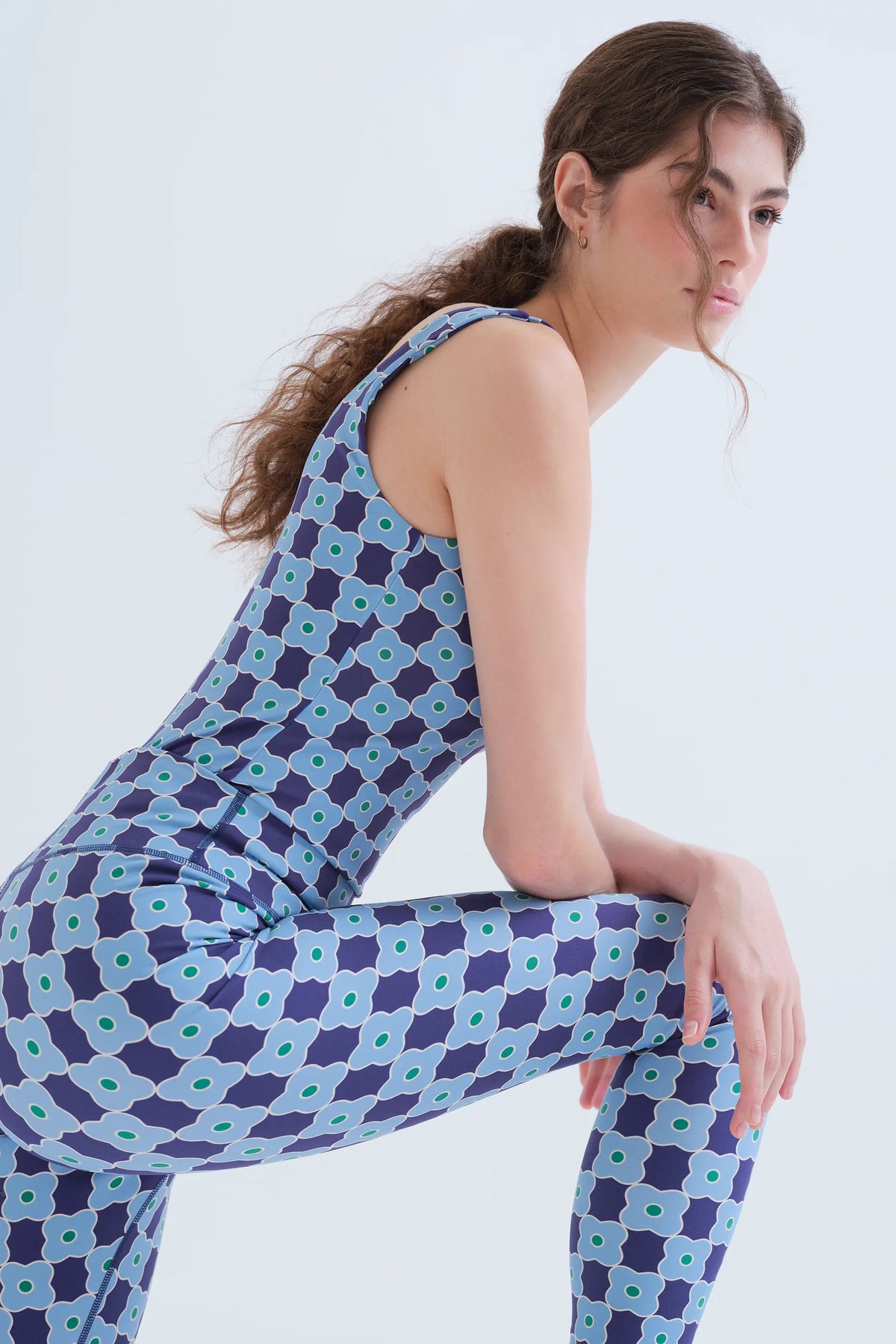 Sports leggings with Inverness print