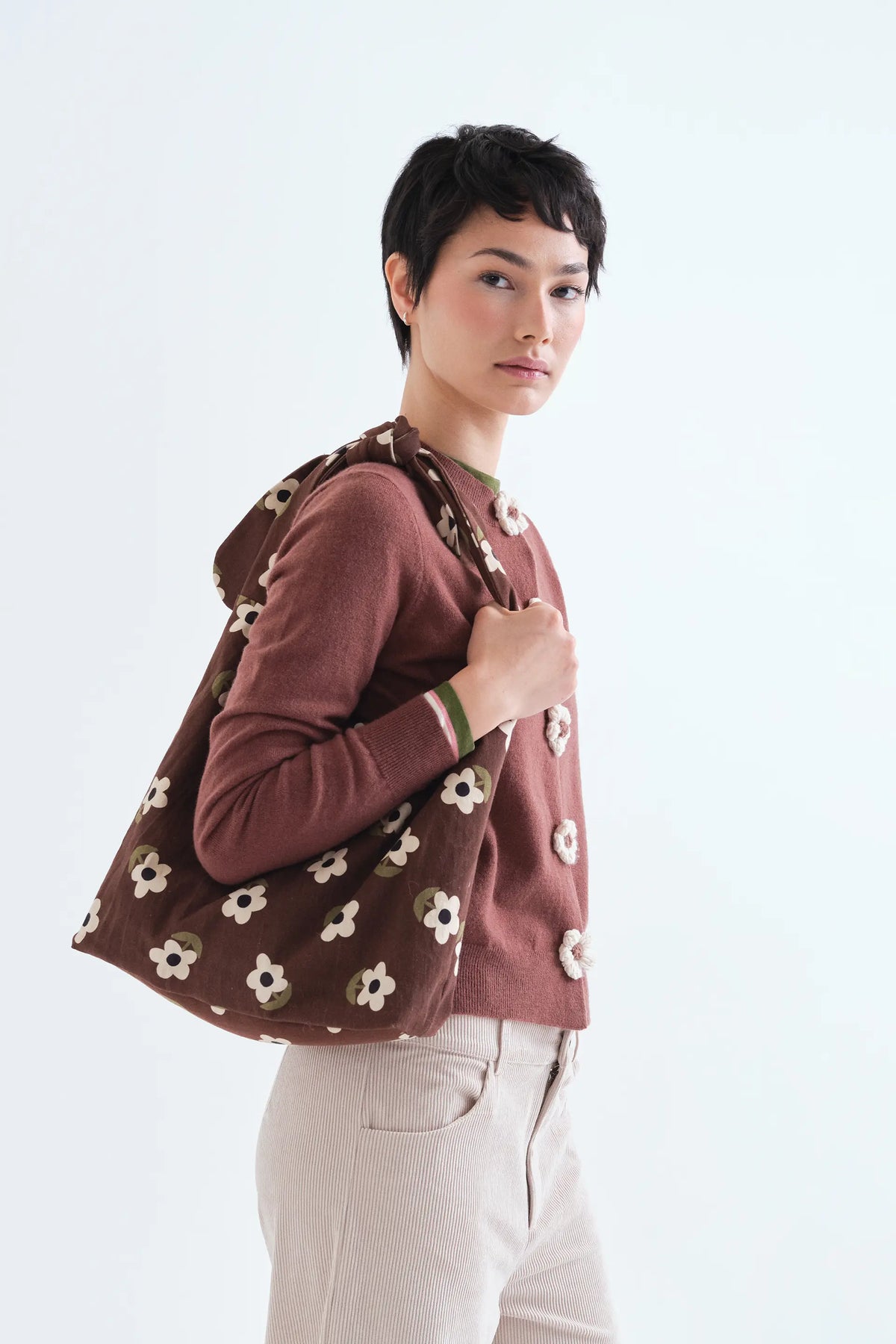 Bolso de hombro con estampado Santini