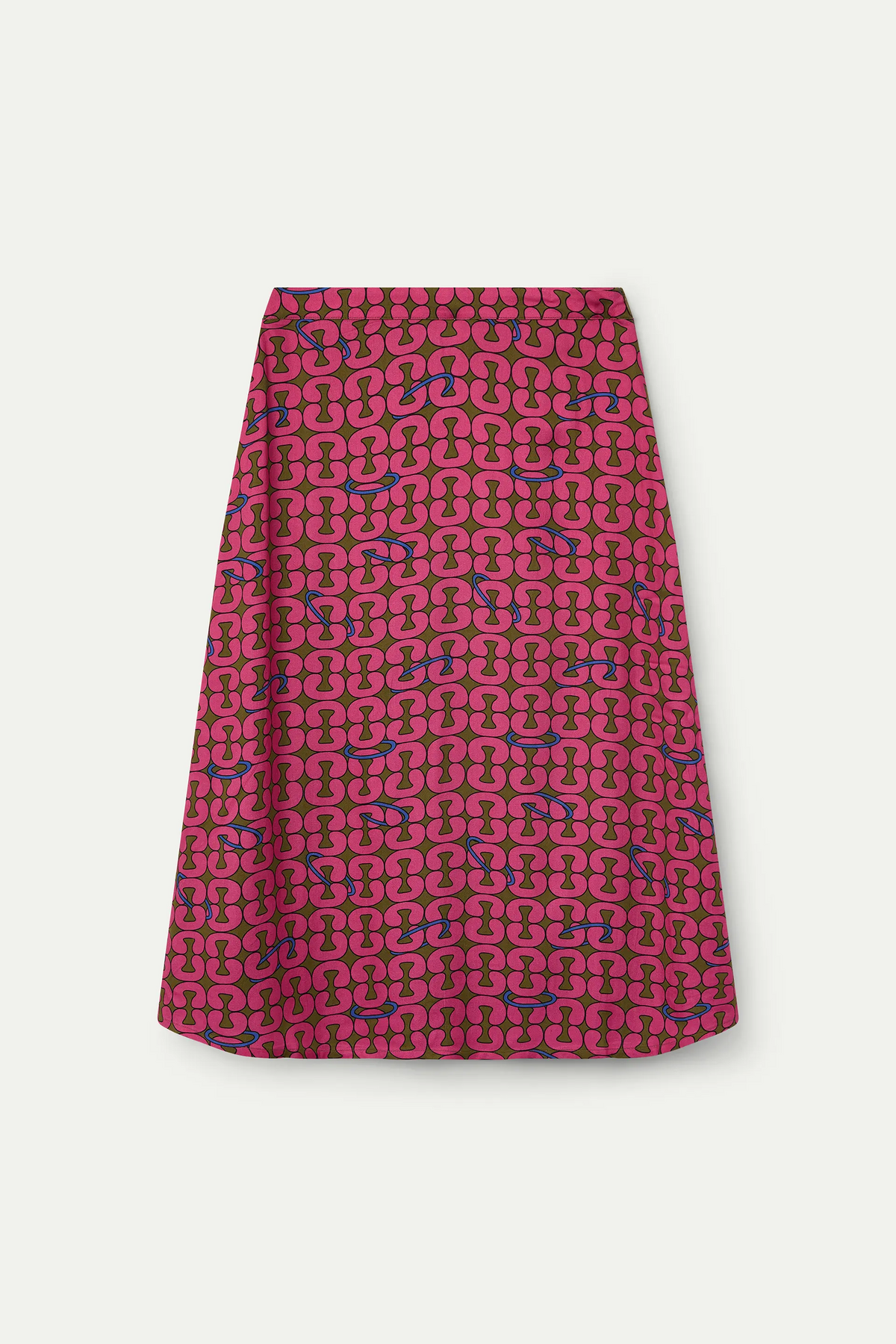 Falda midi con estampado Catena