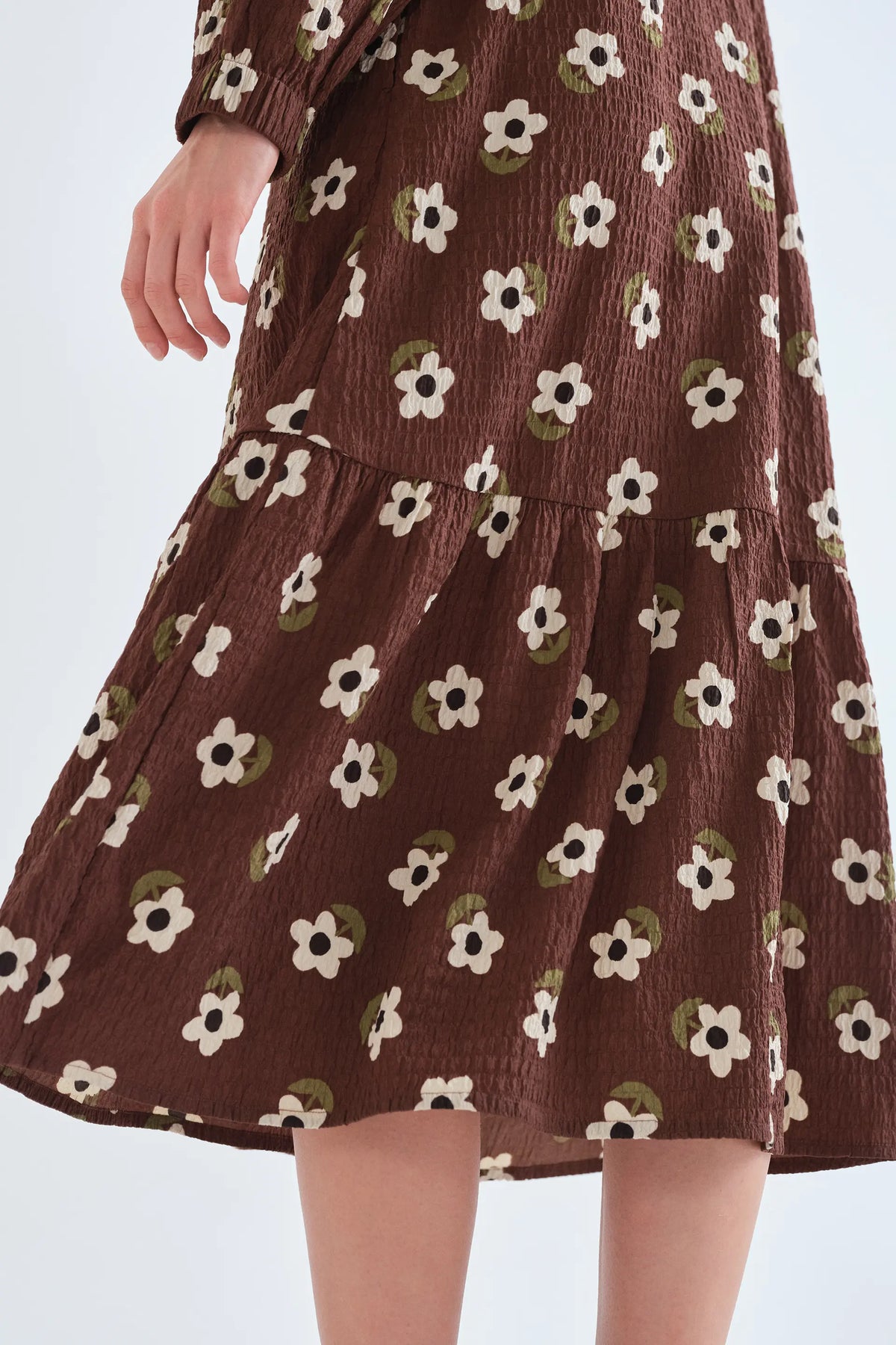 Santini print midi dress