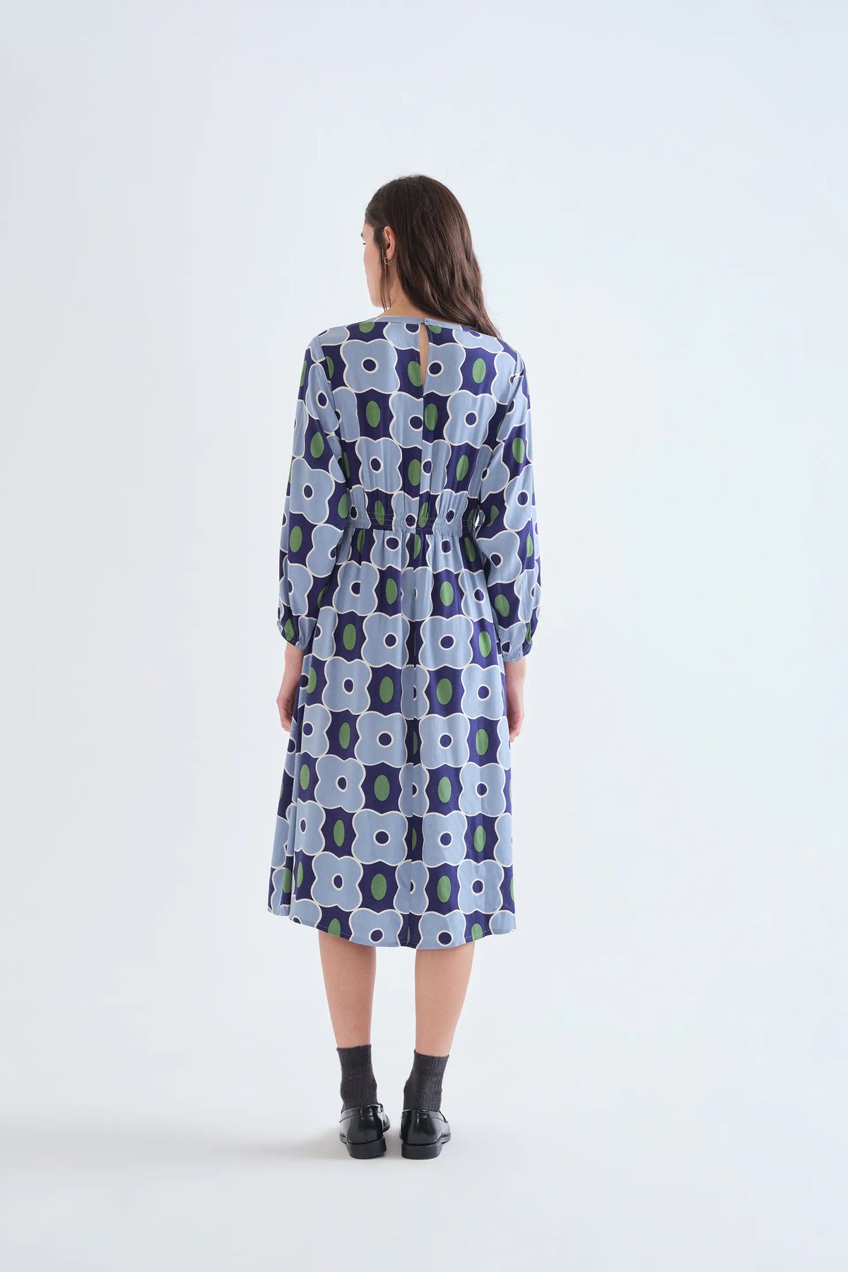 Vestido midi con estampado Inverness