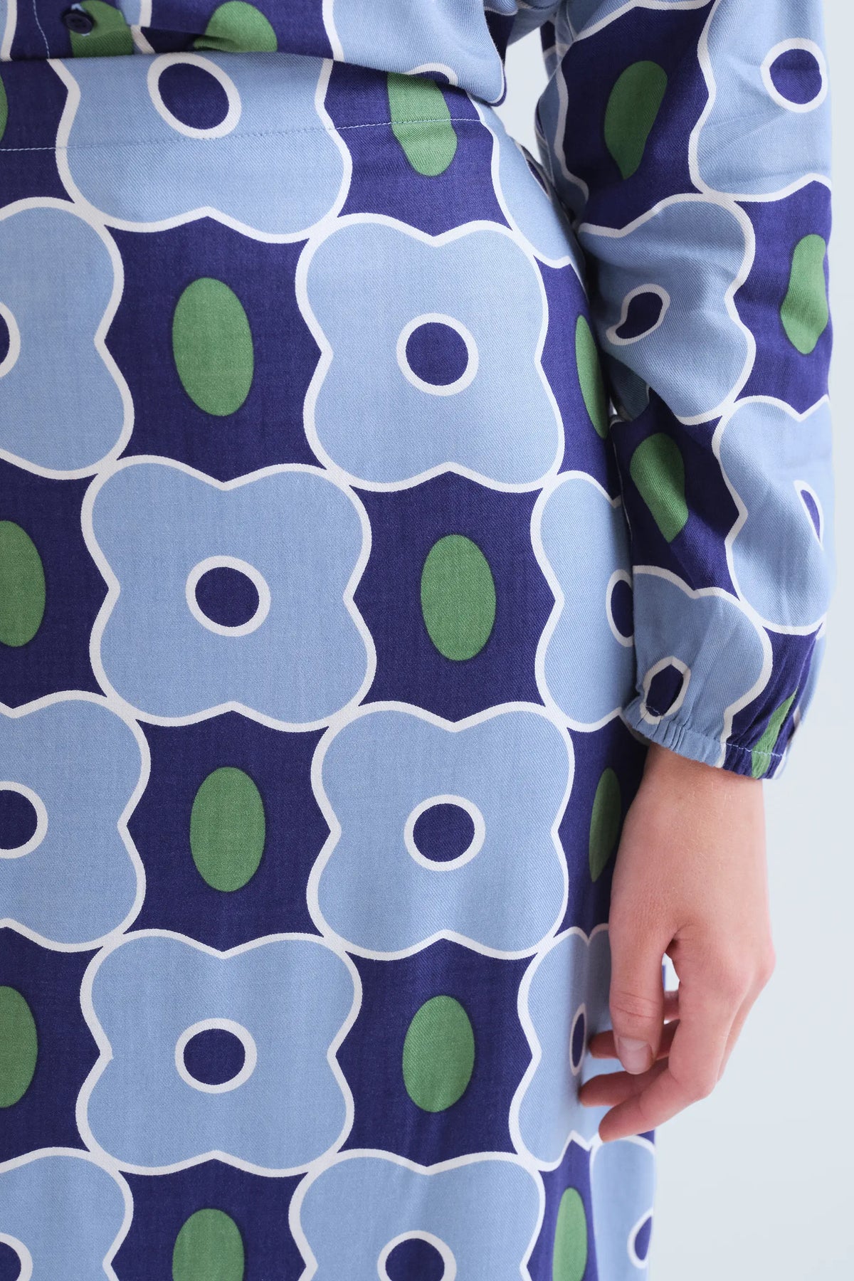 Falda midi con estampado Inverness