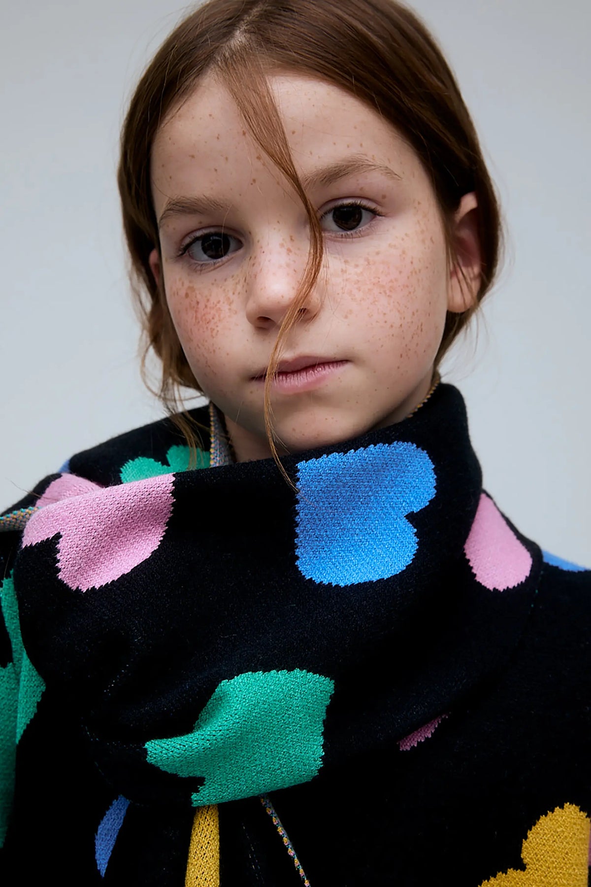 Bufanda de niña con estampado Candy