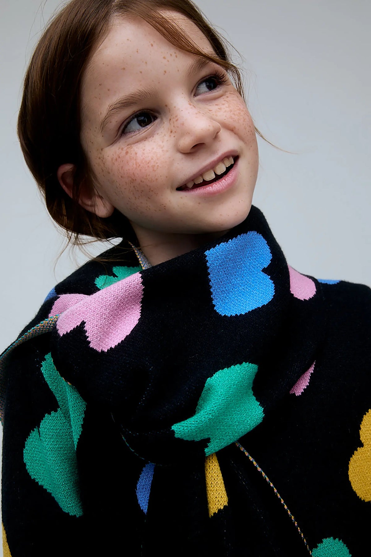 Bufanda de niña con estampado Candy