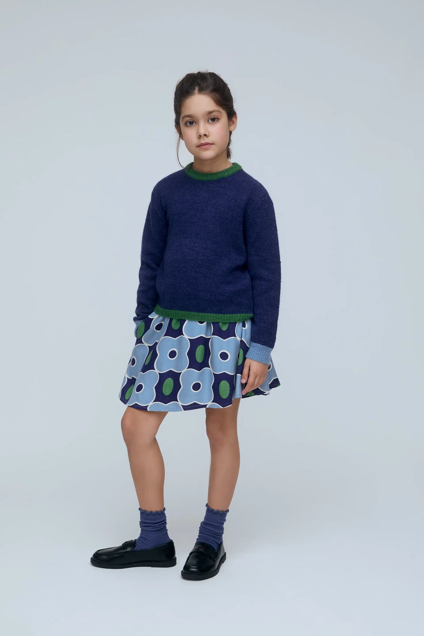 Maglione in misto lana unisex blu navy