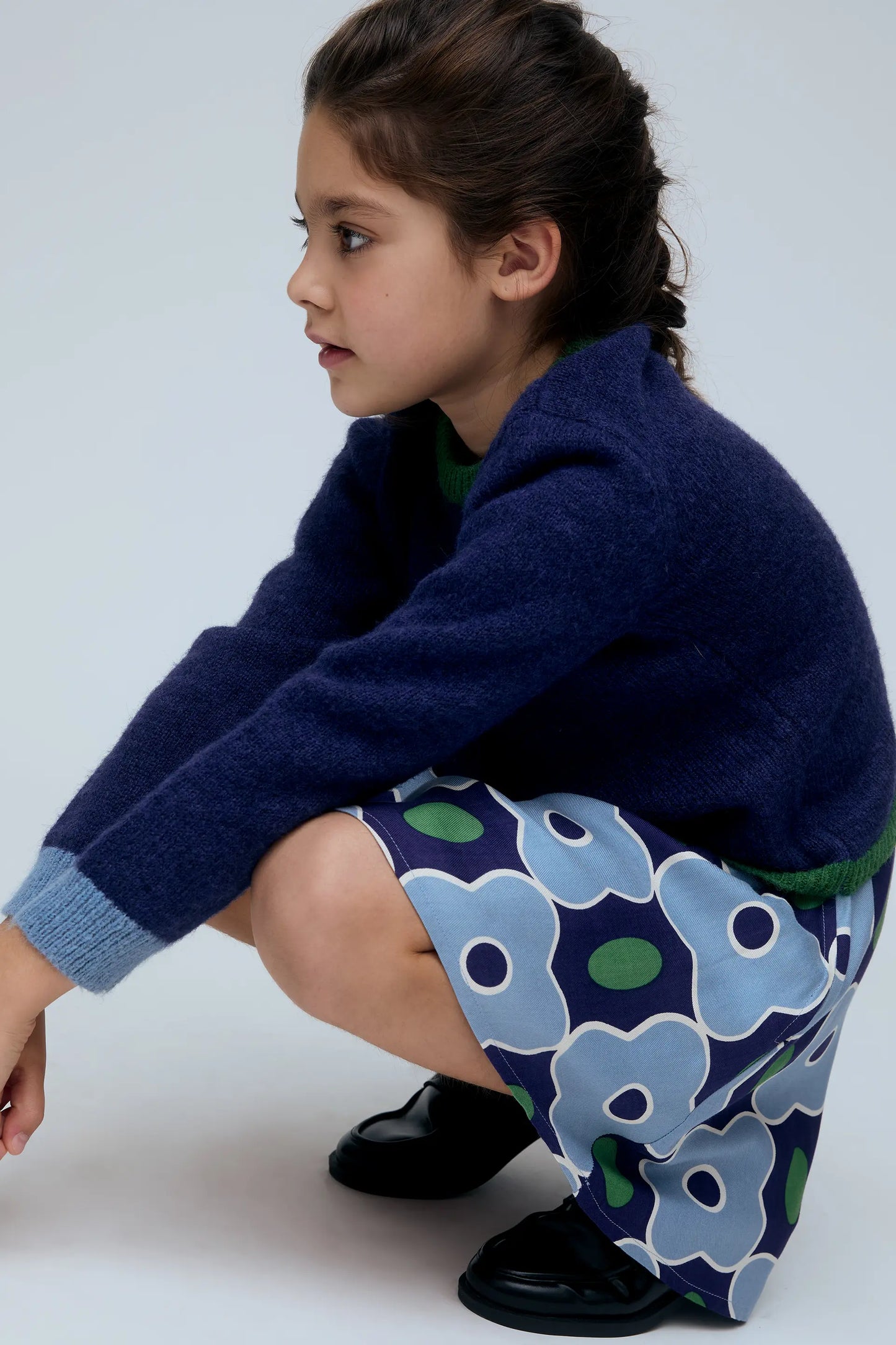 Maglione in misto lana unisex blu navy