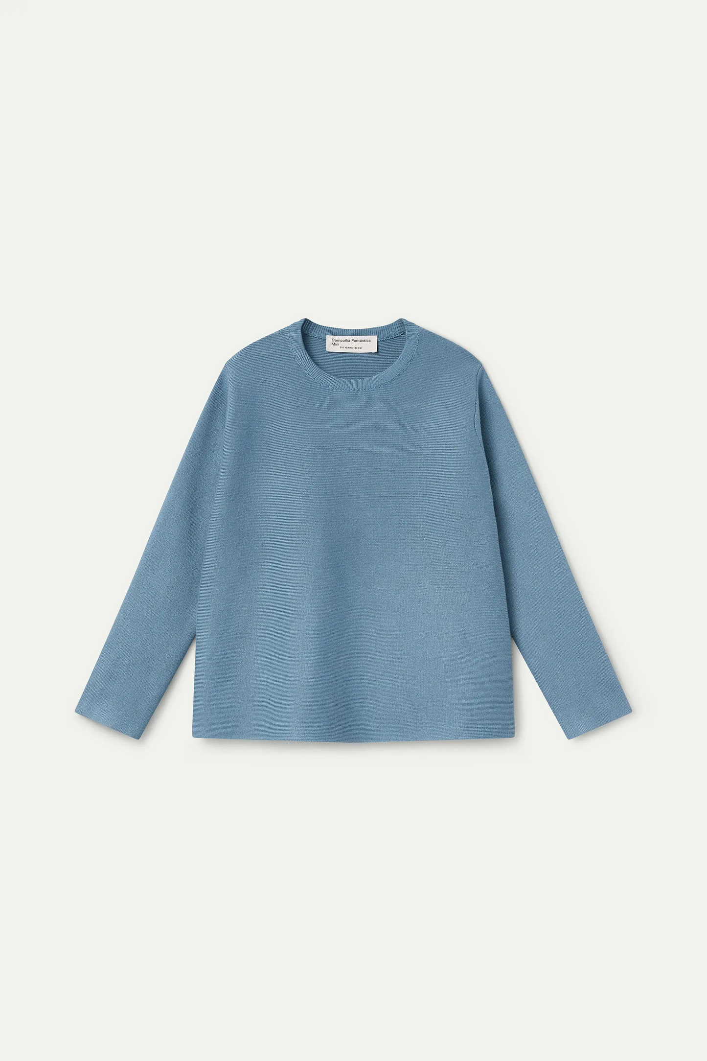 Jersey de niña mezcla algodón azul claro