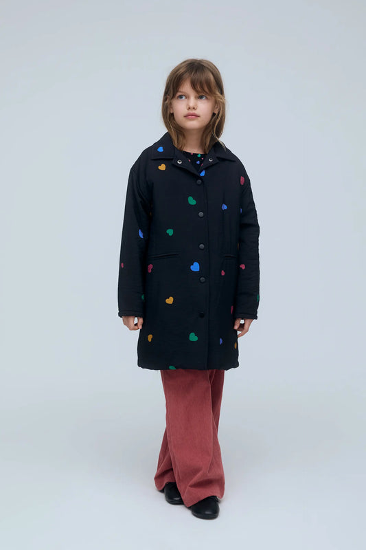 Abrigo de niña con estampado Candy