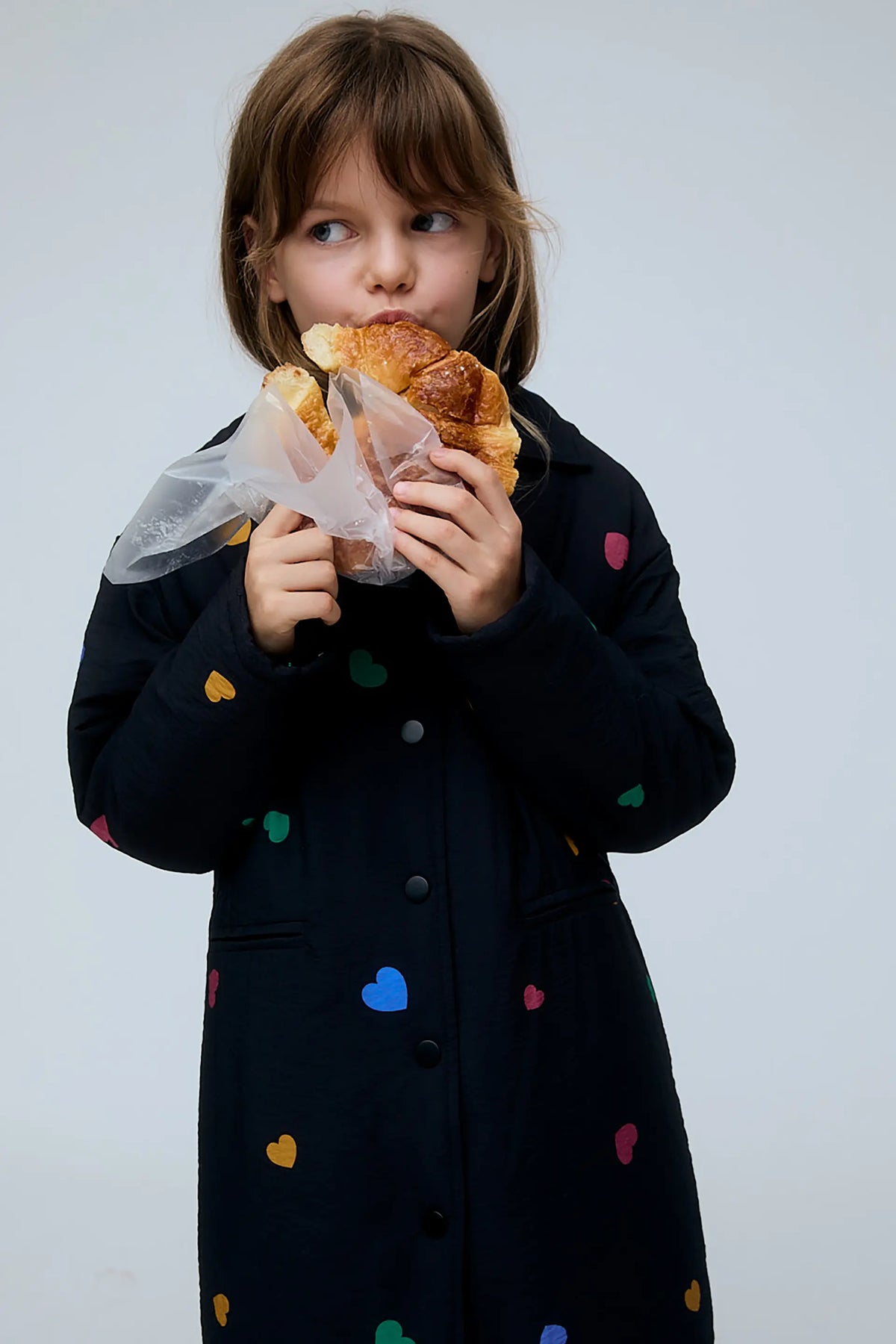 Abrigo de niña con estampado Candy