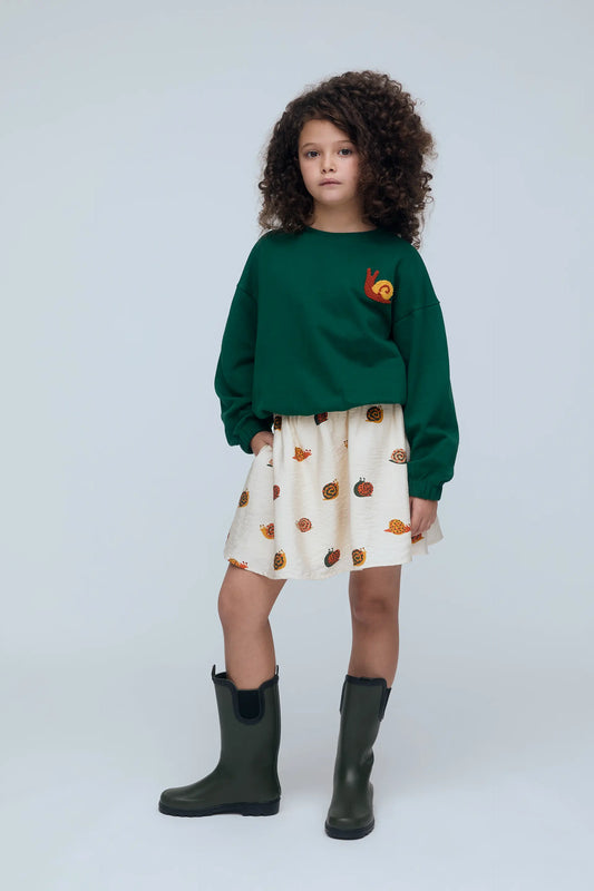 Falda de niña con estampado de Caracoles