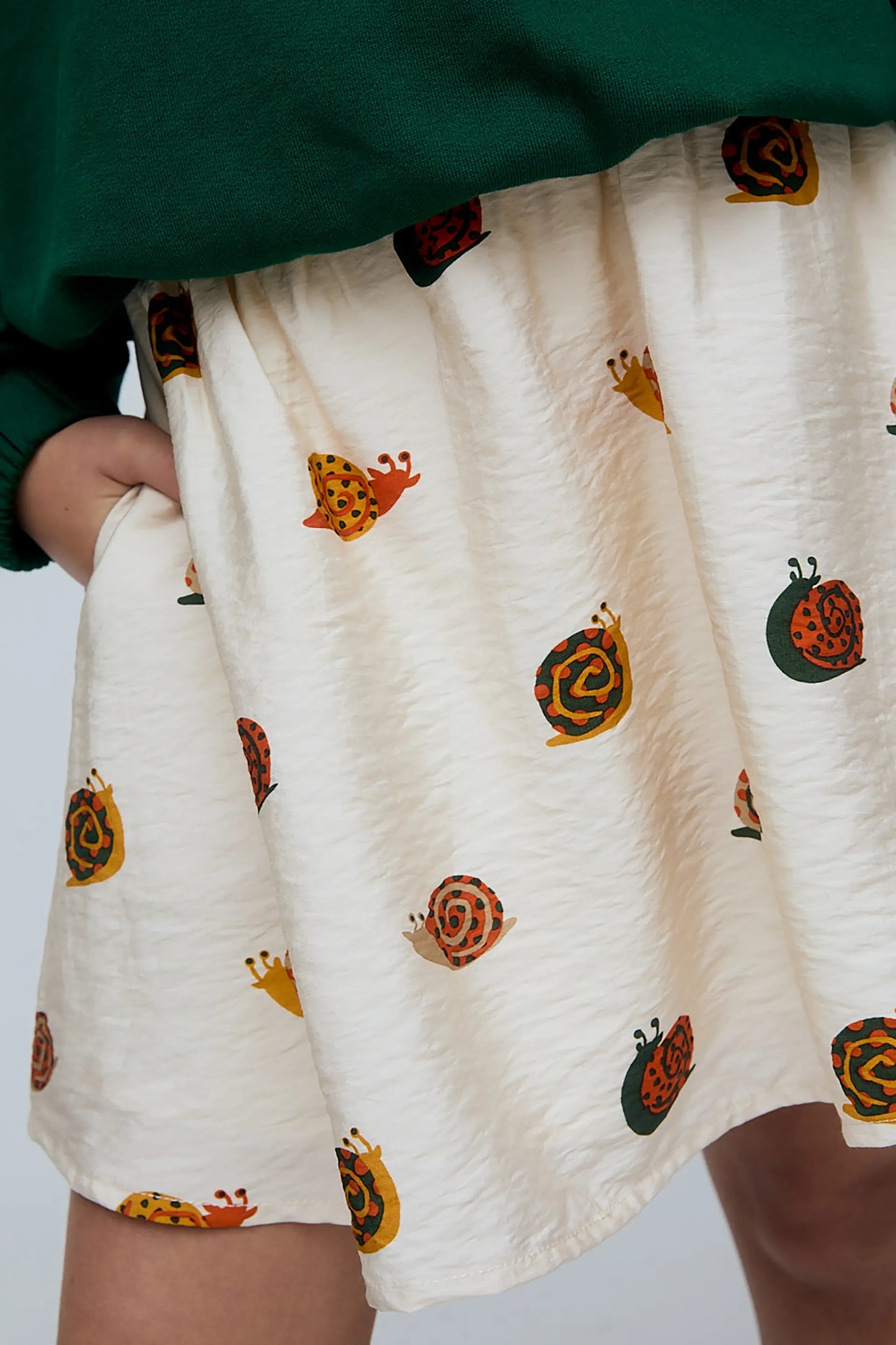 Girl's snail print skirt