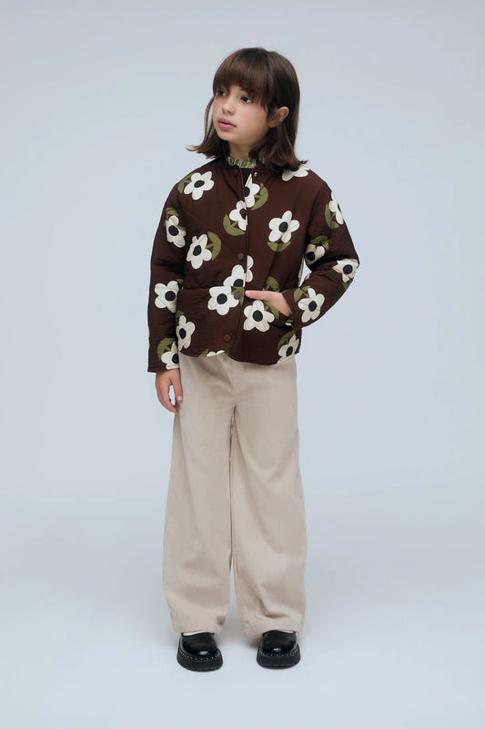 Chaqueta de niña con estampado Santini