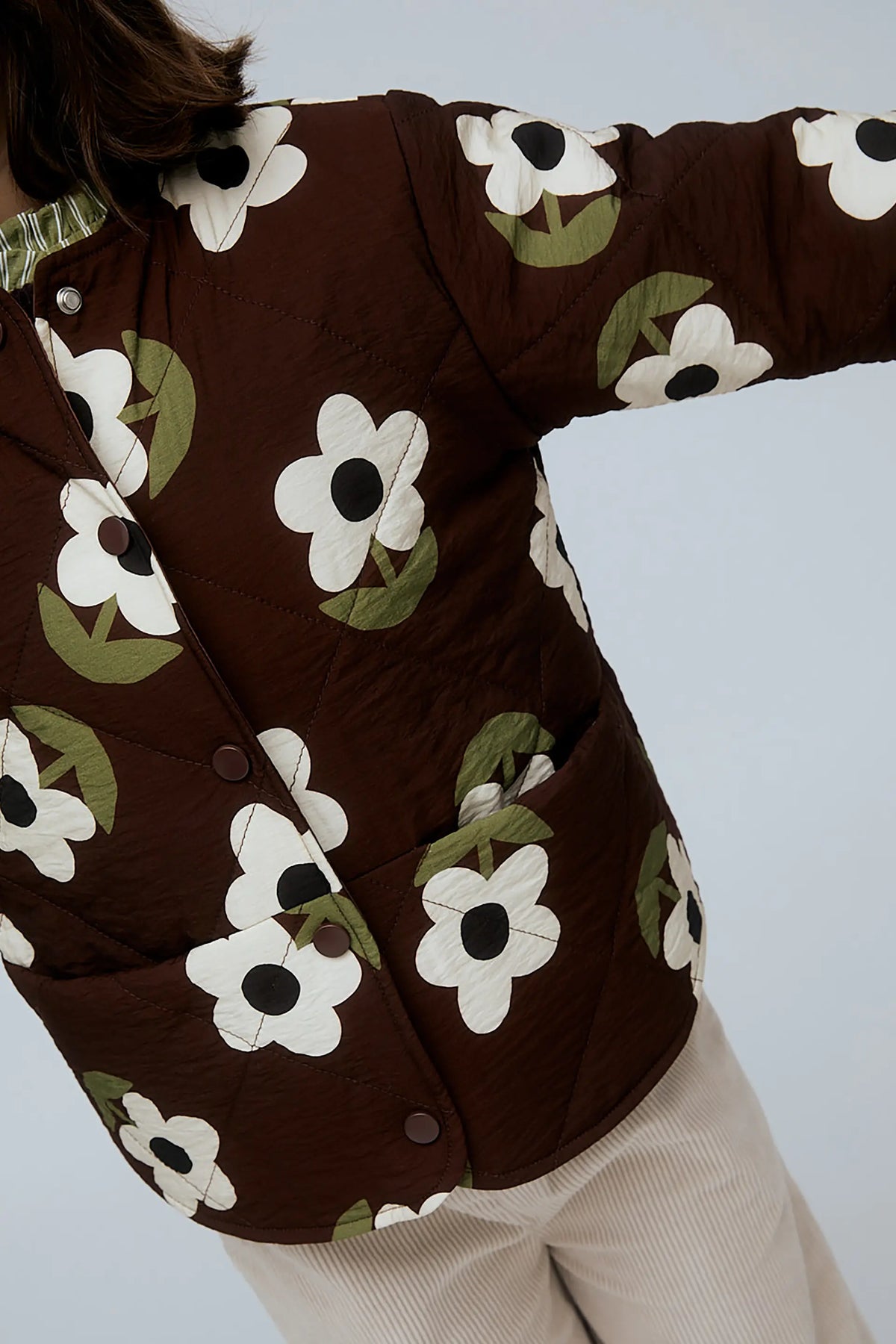 Chaqueta de niña con estampado Santini