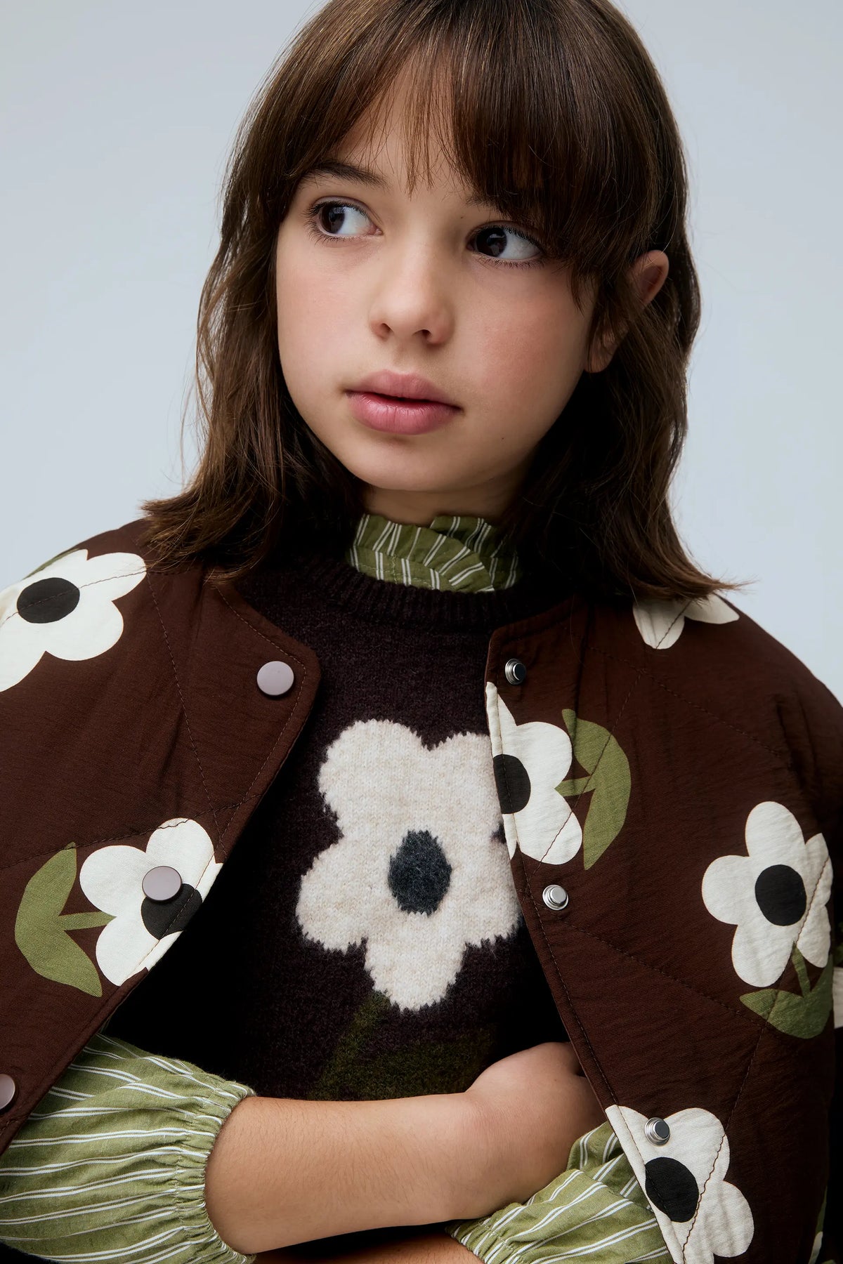 Chaqueta de niña con estampado Santini