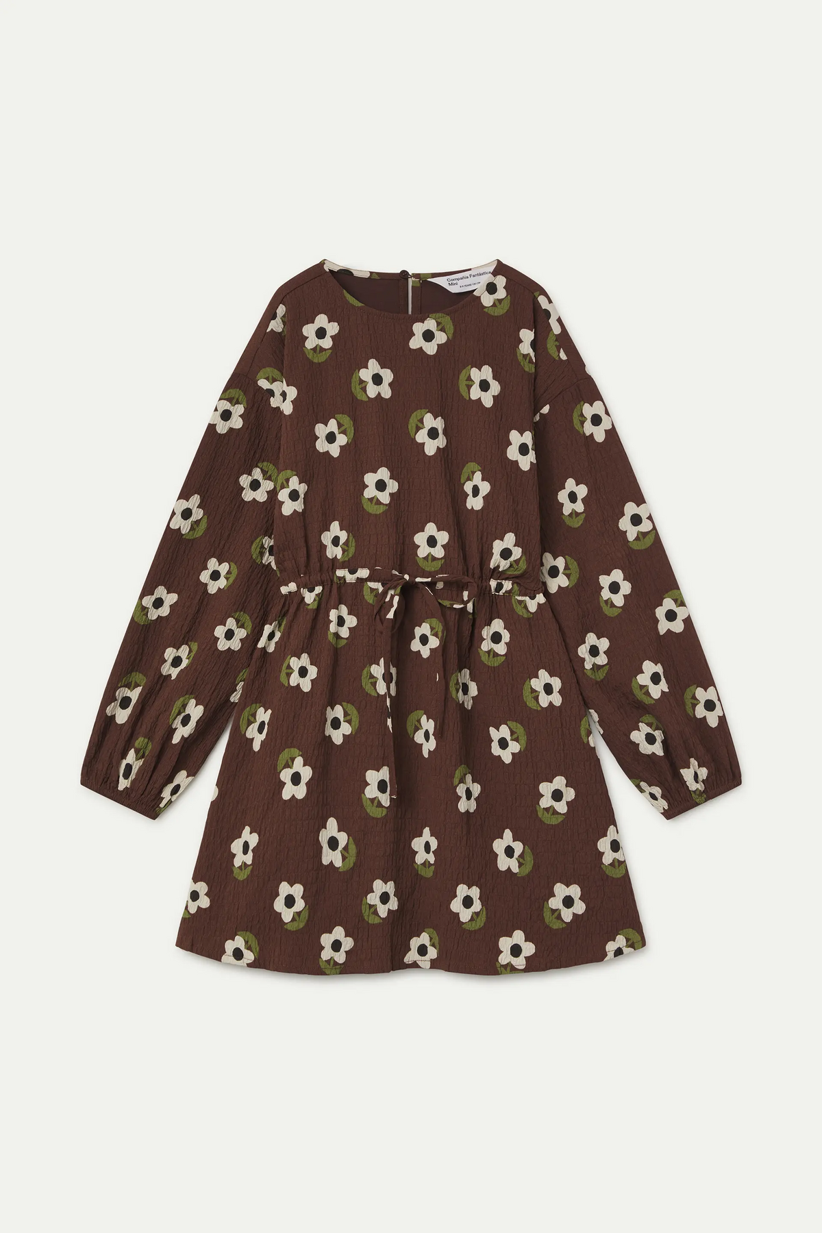 Vestido corto de niña con estampado Neo Garden