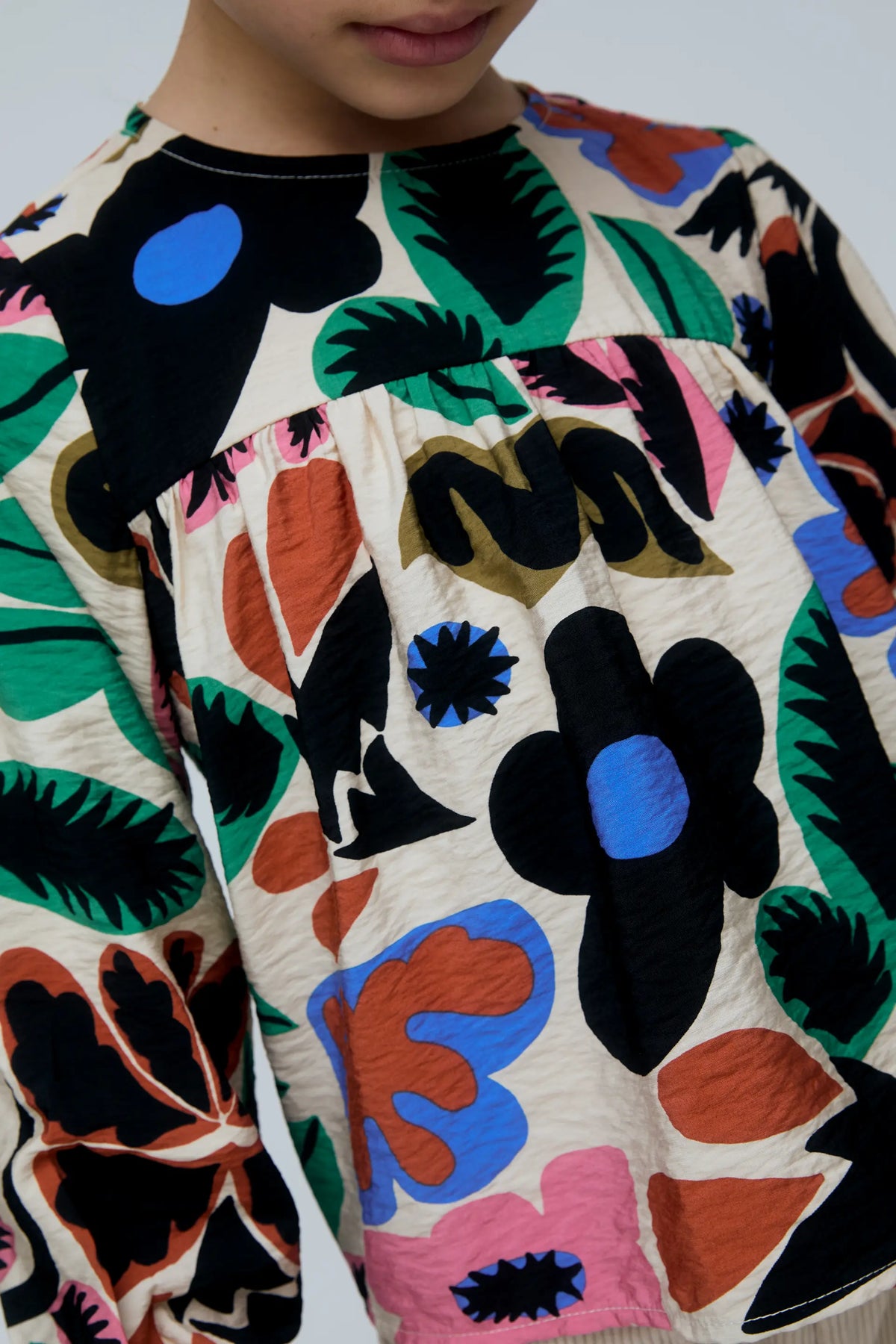 Top de niña con estampado Neo Garden