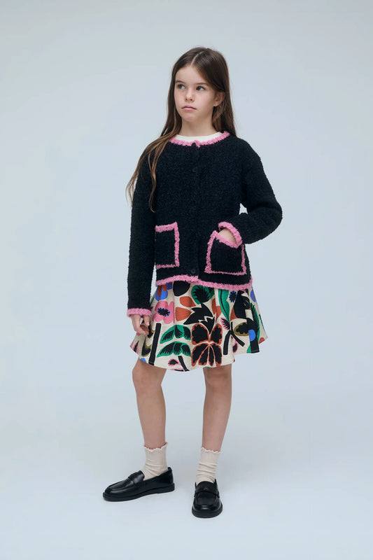 Falda corta de niña con estampado Neo Garden
