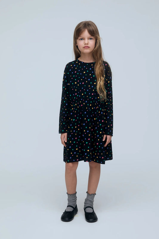 Vestido corto de niña 100% algodón con estampado Candy