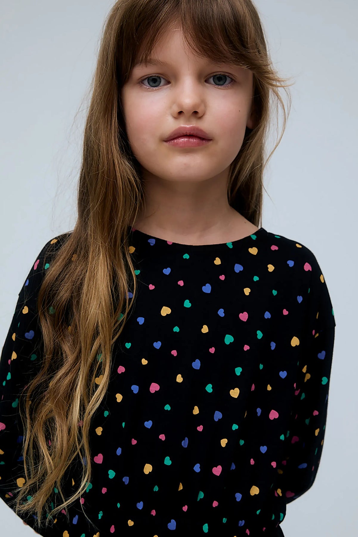 Vestido corto de niña 100% algodón con estampado Candy