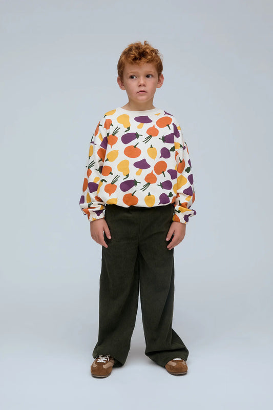 Sudadera unisex 100% algodón con estampado Vegetales