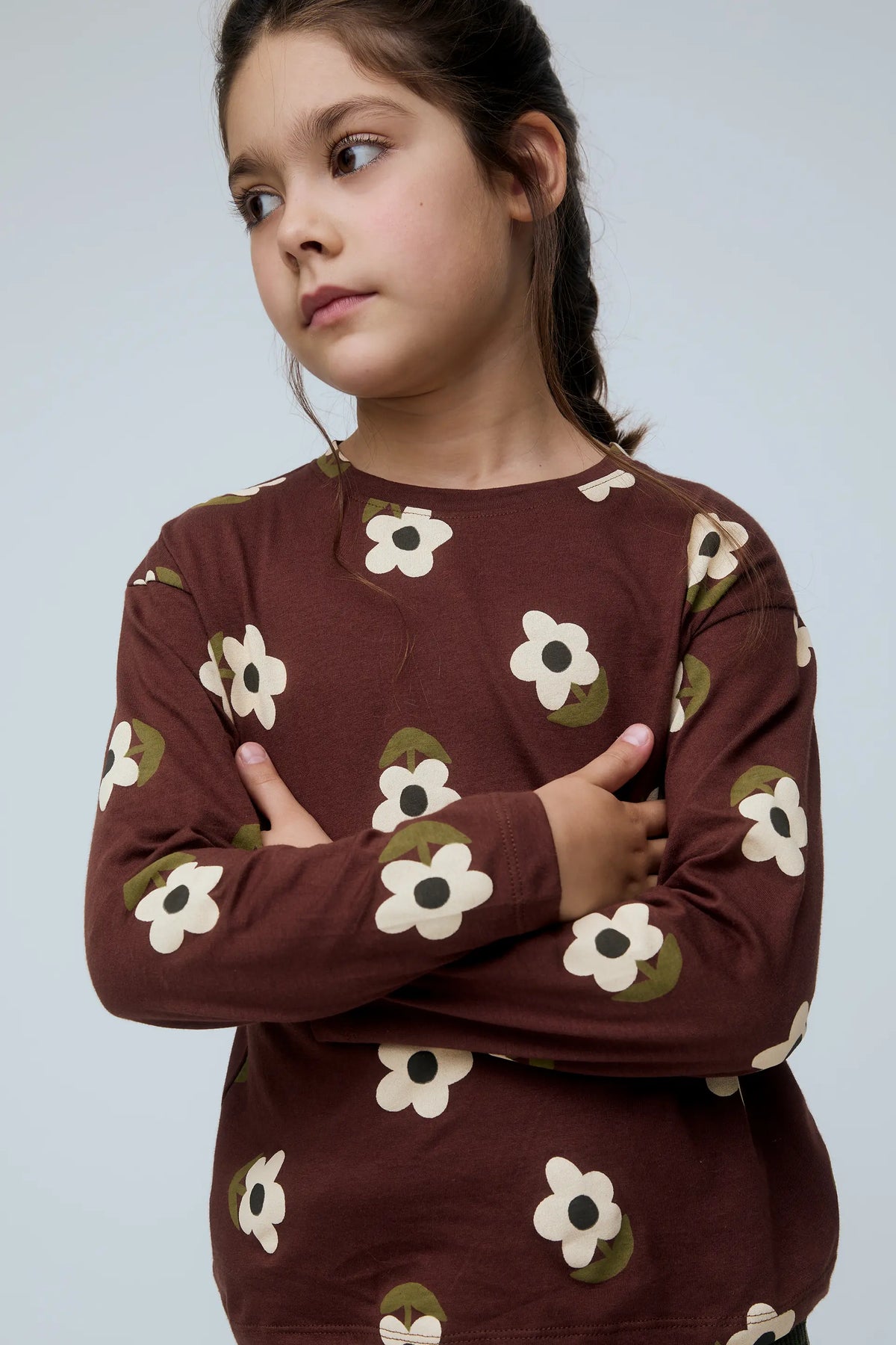 Camiseta de niña 100% algodón  con estampado Santini