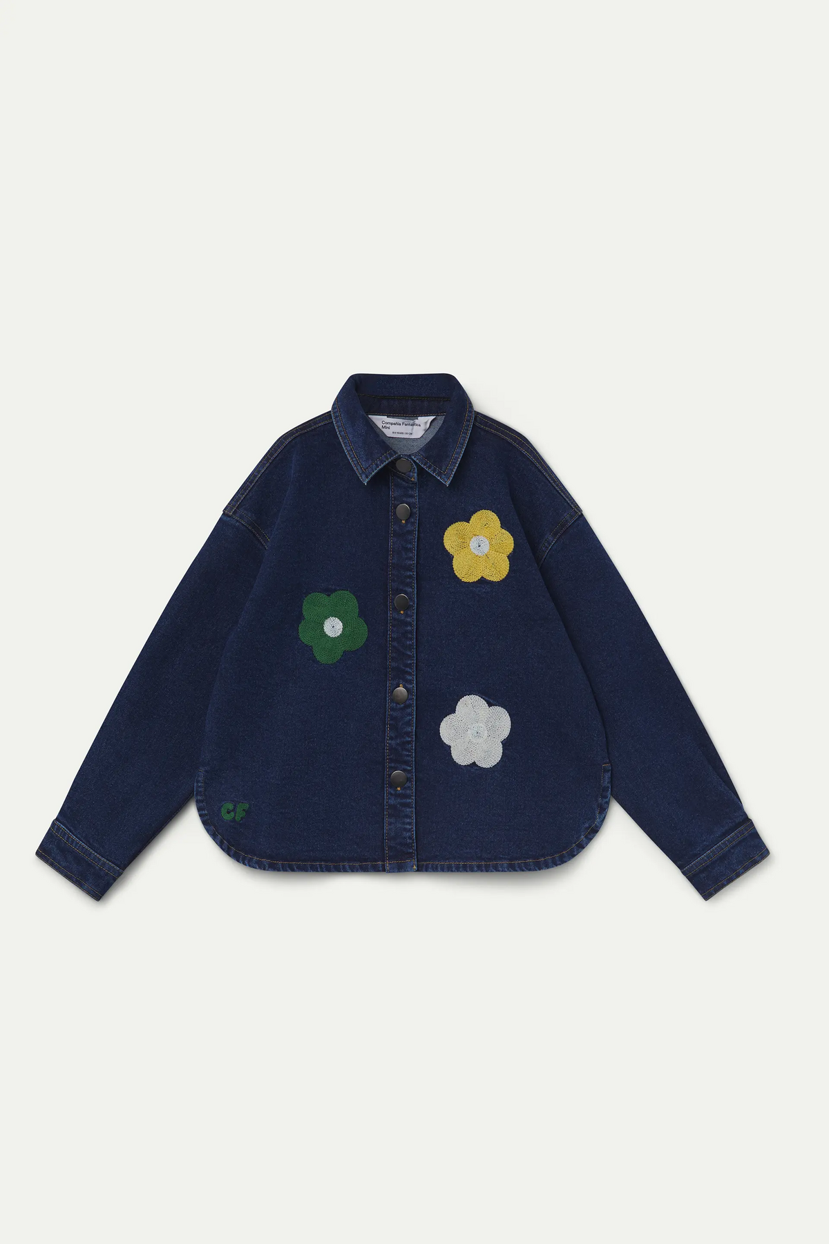 Sobrecamisa vaquera de niña con bordado Euphonia