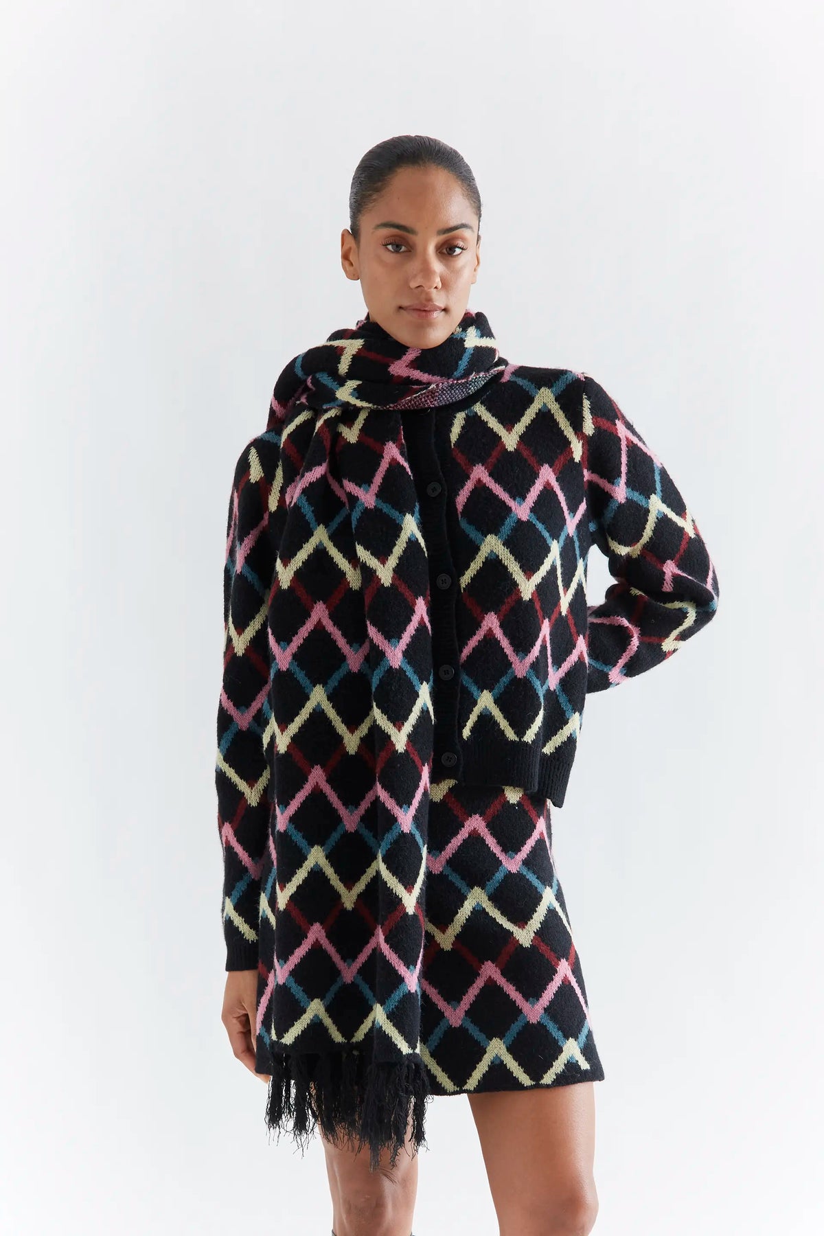 Bufanda con estampado Skein