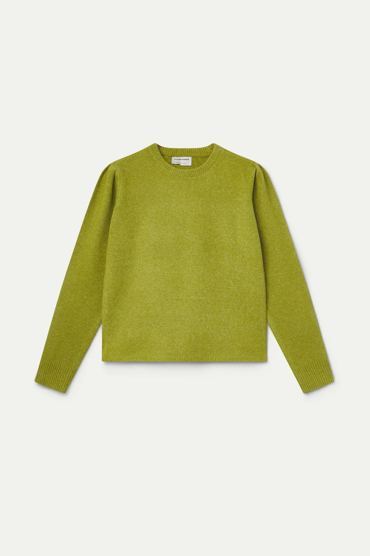 Jersey básico de punto verde