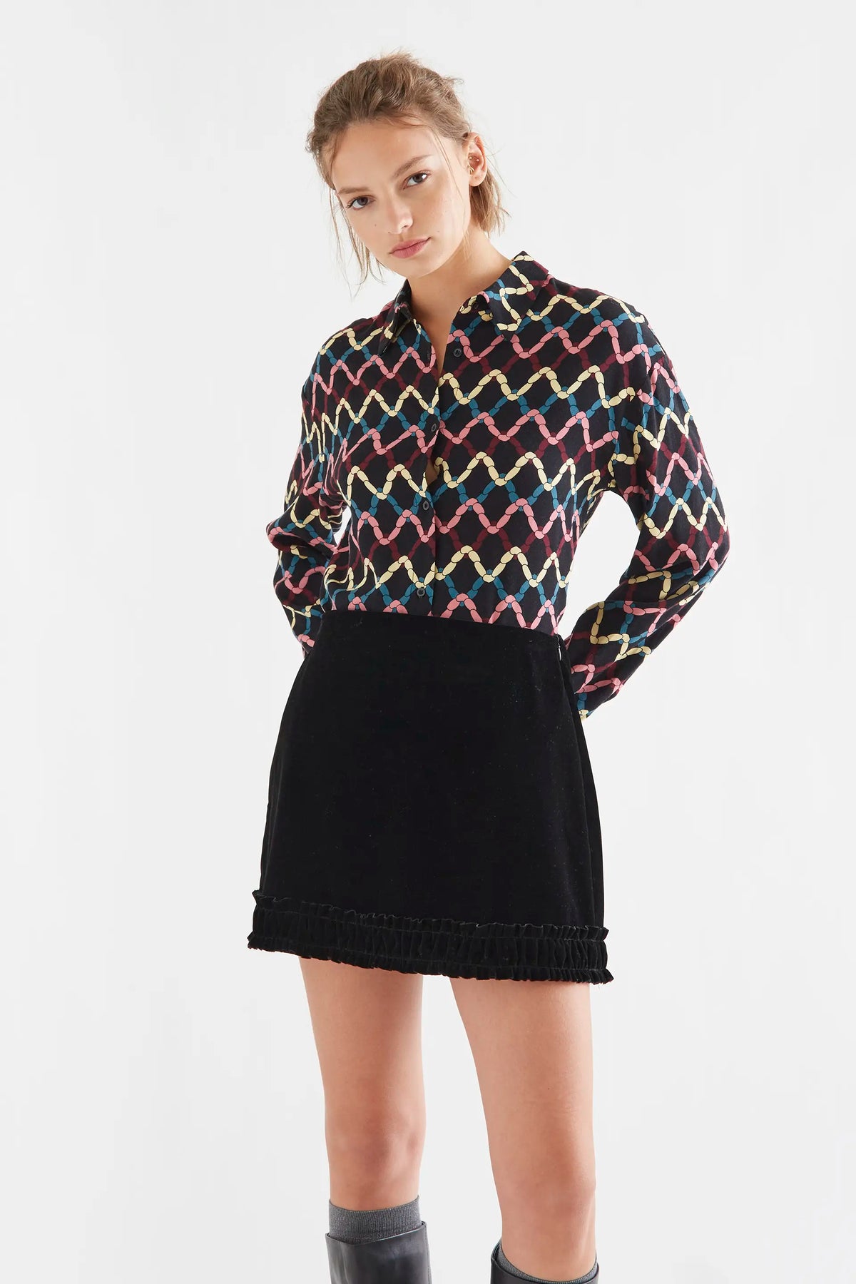 Camisa con estampado Skein