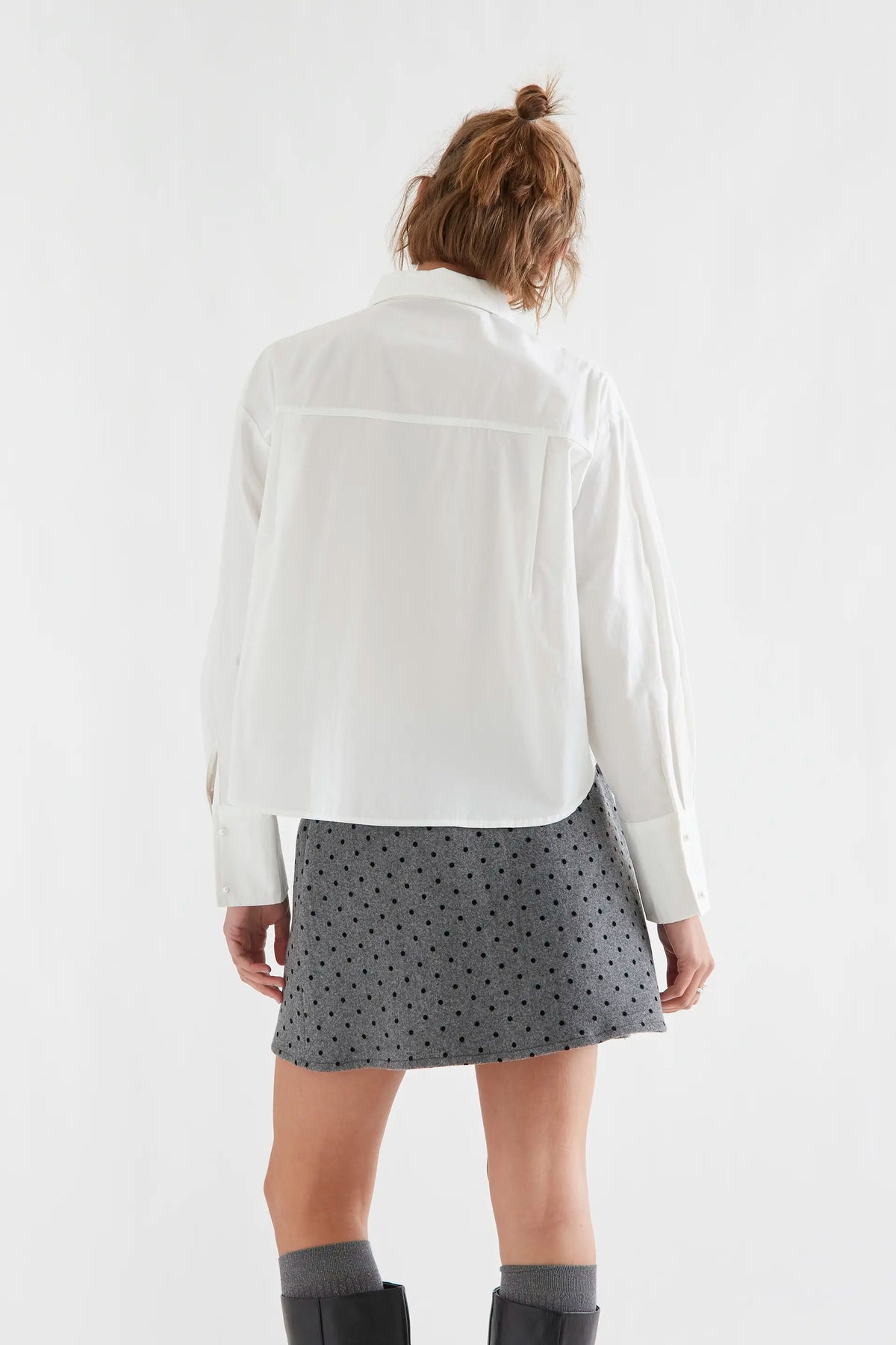 Camisa 100% algodón blanca con rayas