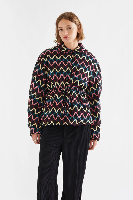 Abrigo acolchado con estampado Skein