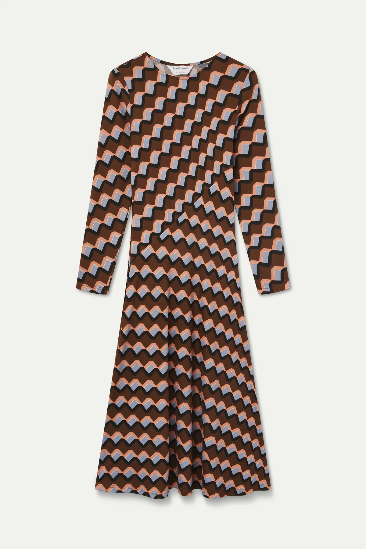 Vestido midi con estampado Scala